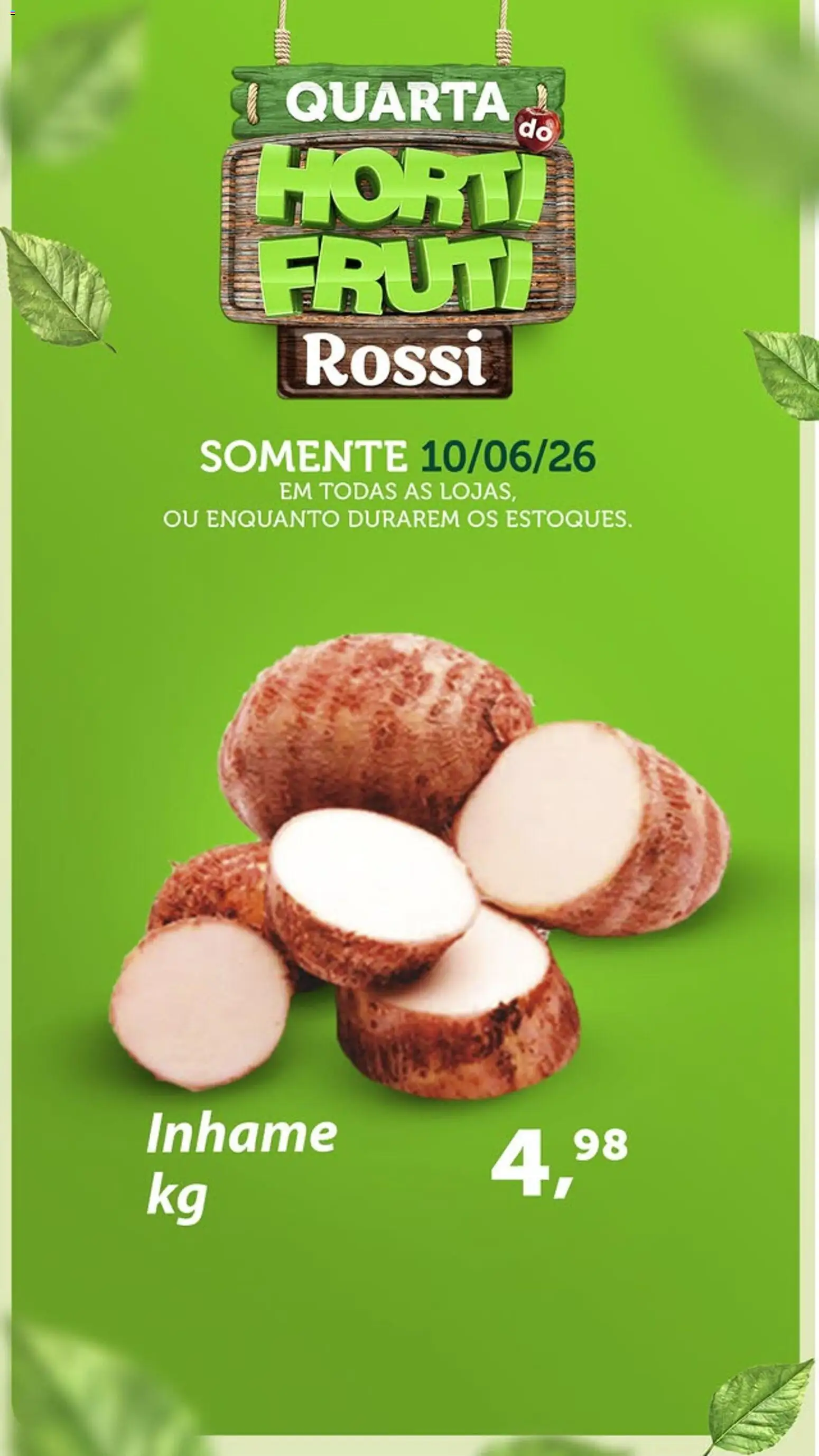 Rossi Supermercados Folheto - válido de 10.06.2026 | Página: 2 | Produtos: Inhame