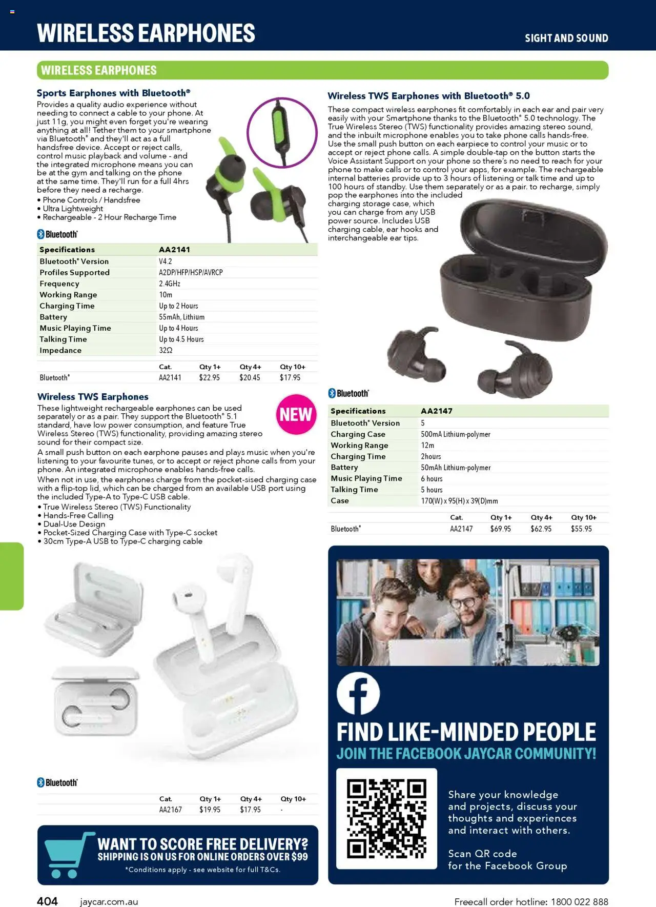 Jaycar catalogue - valid from 09/07/2025 | Page: 404 | Products: Socket, Earphones, Cable, Microphone