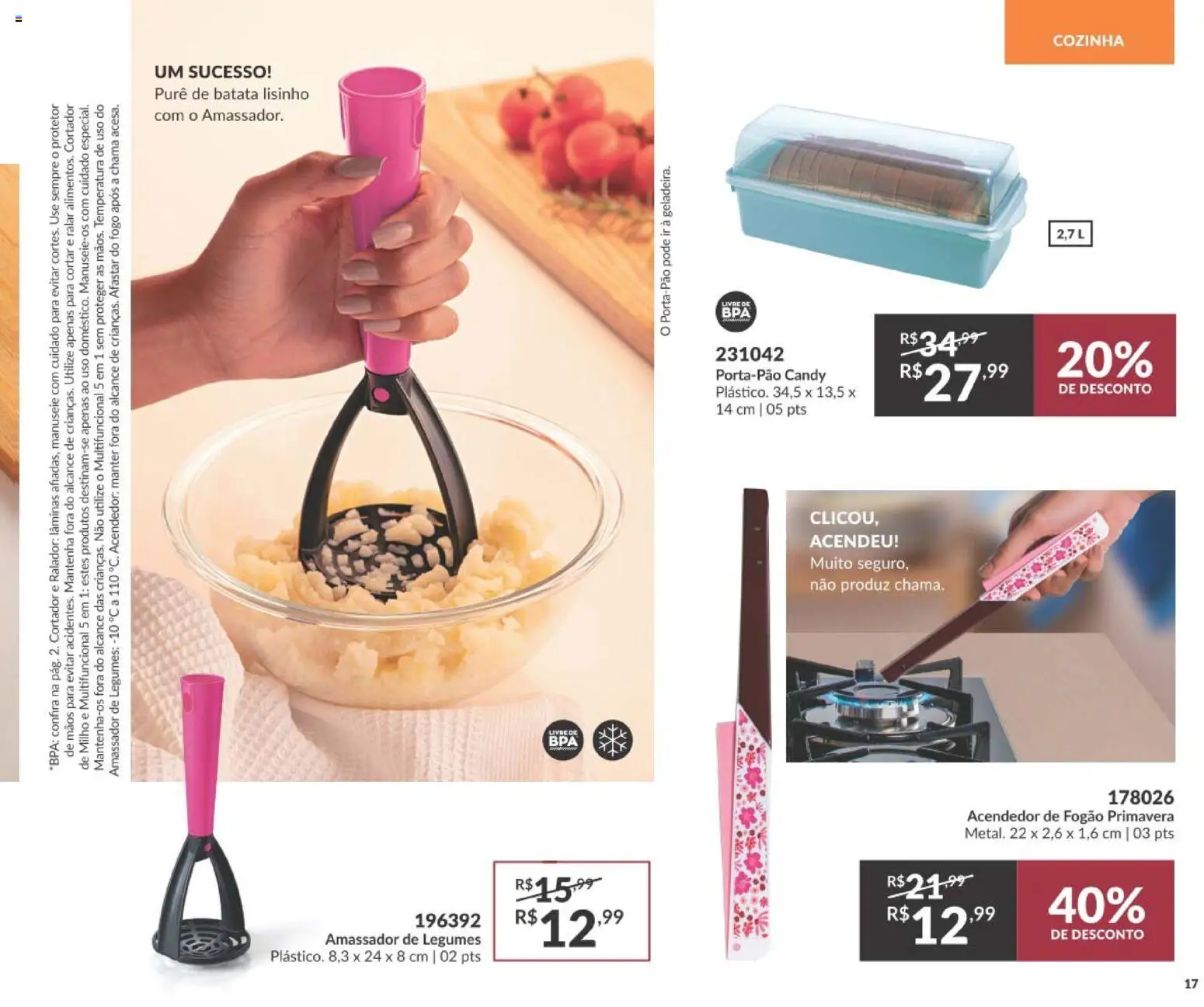 Avon Folheto - válido de 01/09/2026 | Página: 17 | Produtos: Ralador, Multifuncional, Batata, Legumes