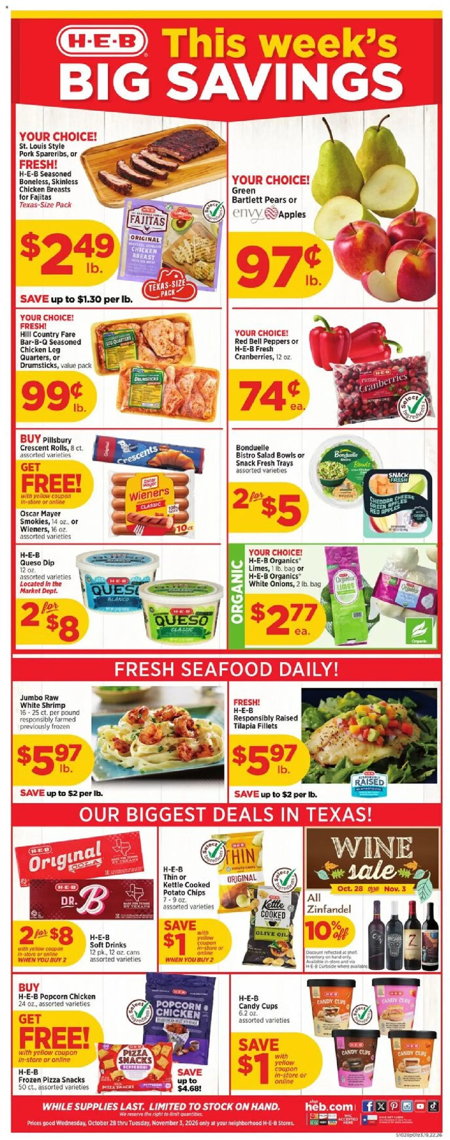 H-E-B Weekly Ad - valid from 10/28/2026 | Page: 1