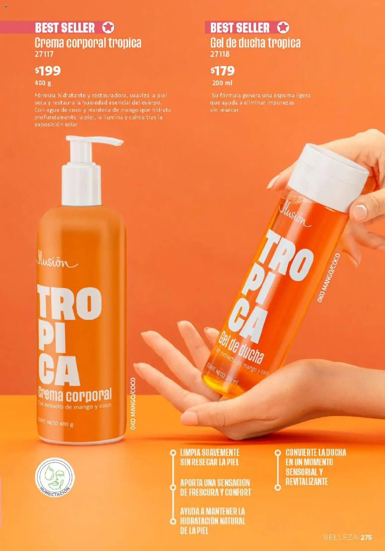 Nuevas ofertas de Ilusión válidas en toda la República Mexicana desde el 01/08/2026. ¡Encuentra las mejores ofertas en Ilusión catálogo Otoño! | Página: 277 | Productos: Crema, Agua, Mango, Gel de ducha