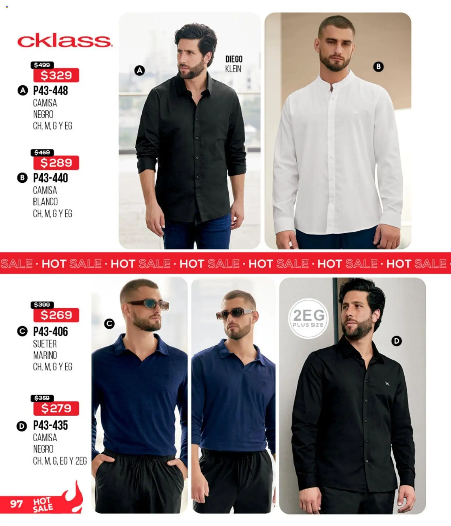 Nuevas ofertas de Cklass válidas en toda la República Mexicana desde el 15.05.2026. ¡Encuentra las mejores ofertas en Cklass Hot Sale! | Página: 98 | Productos: Suéter, Camisa