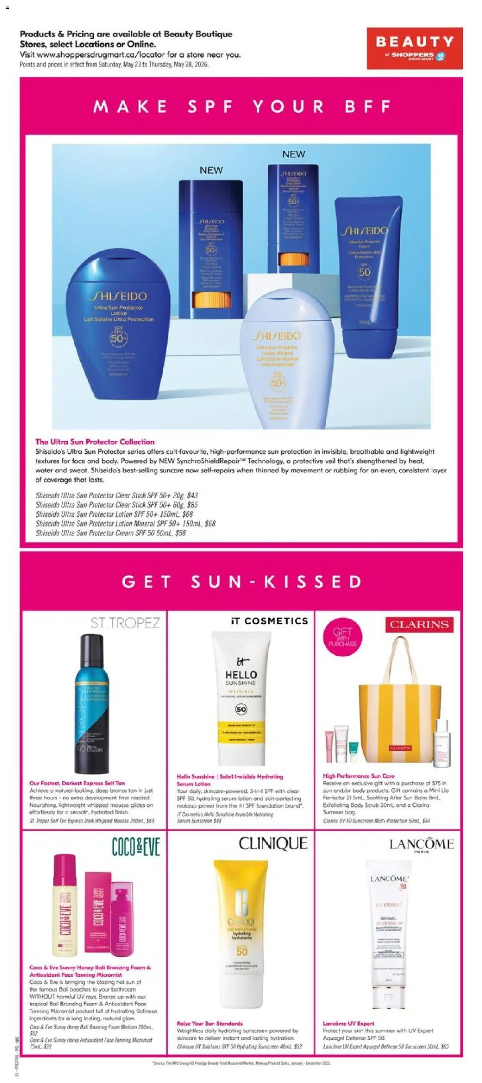 Shoppers flyer valid from 22.05.2026 | Page: 9 | Products: Cream, Bag, Sunscreen