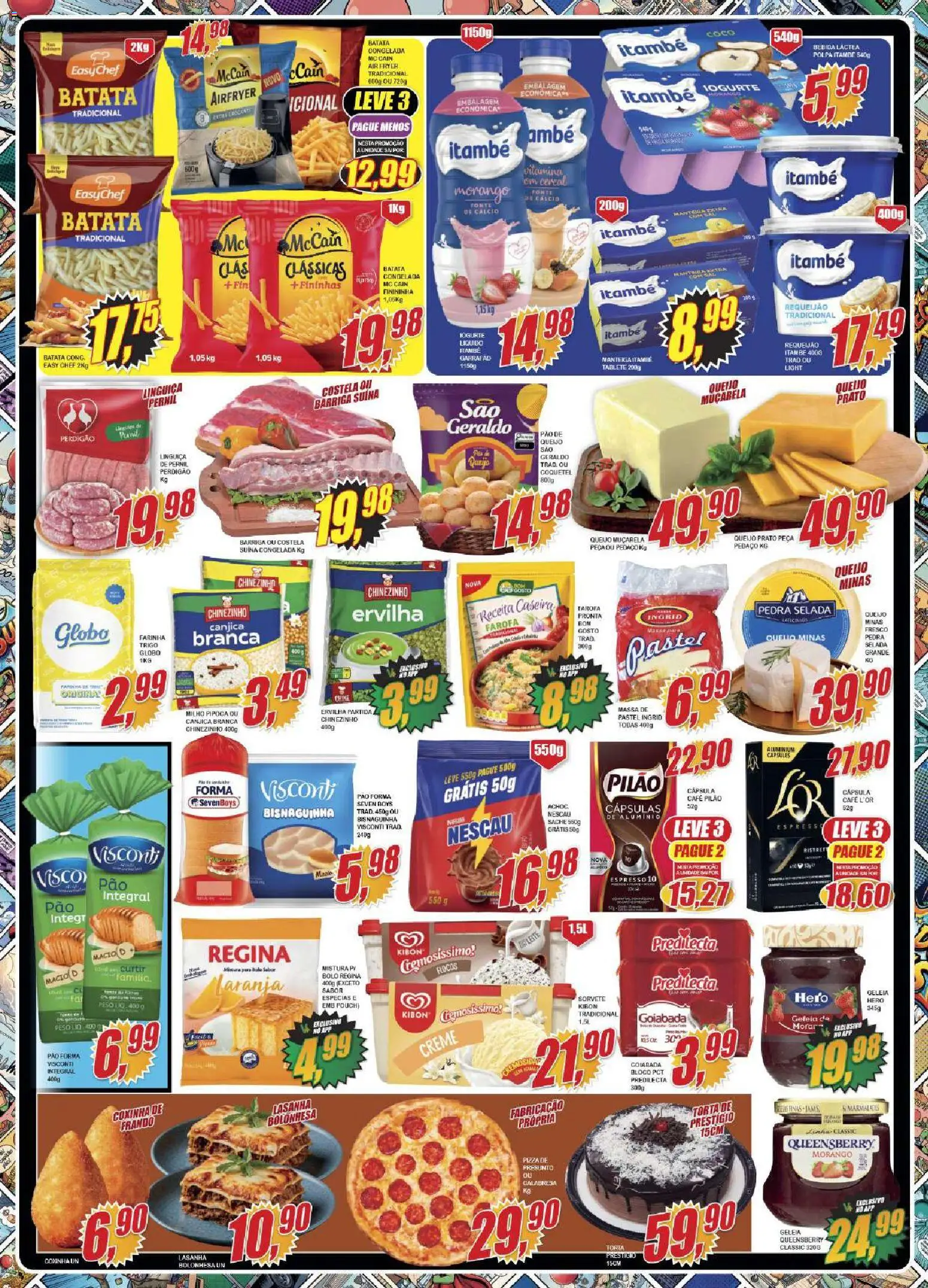 Vianense Folheto - válido de 07/08/2026 | Página: 2 | Produtos: Nescau, Barriga suína, Cálcio, Batata