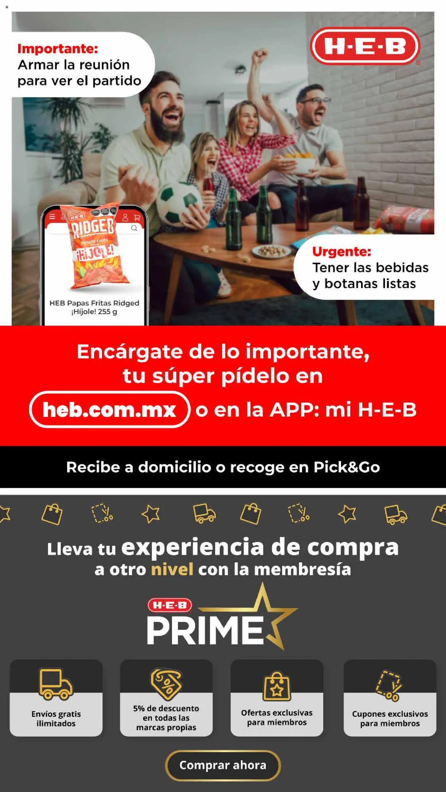 Nuevas ofertas de H-E-B válidas en toda la República Mexicana desde el 10/07/2026. ¡Encuentra las mejores ofertas en H-E-B folleto! | Página: 2 | Productos: Papas fritas