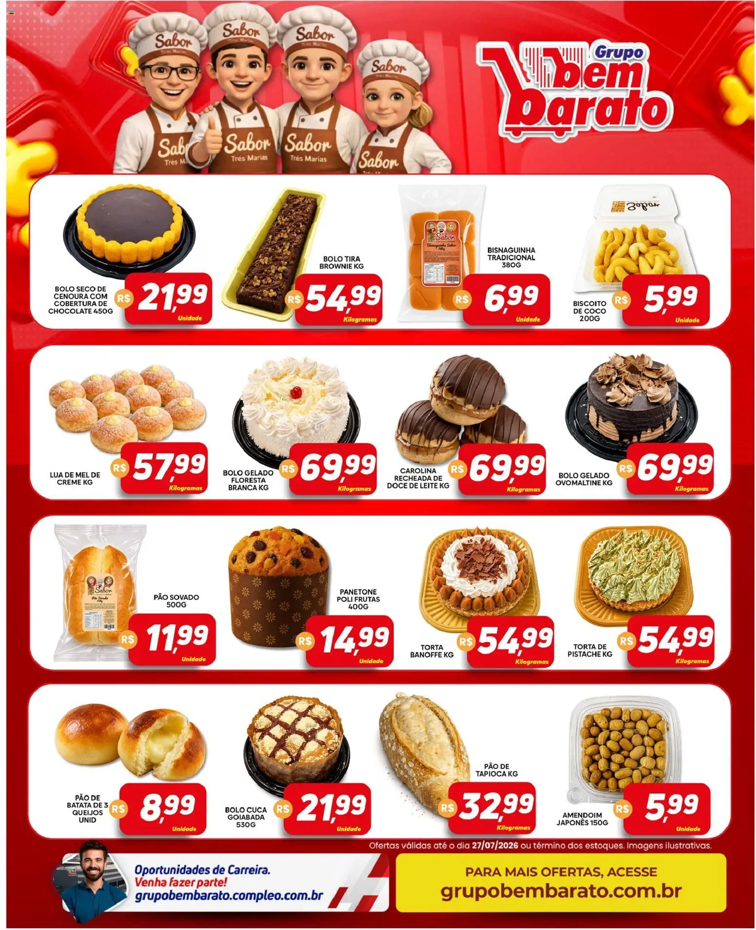 Supermercado Bem Barato Folheto - válido de 21/07/2026 | Página: 4 | Produtos: Coco, Pistache, Chocolate, Mel