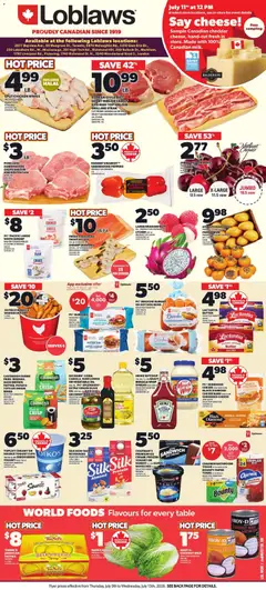Preview of Loblaws weekly flyer / circulaire from shop Loblaws valid from Jul 9, 2026 | Page: 2 | Products: Cream, Ice cream, Case, Cheese