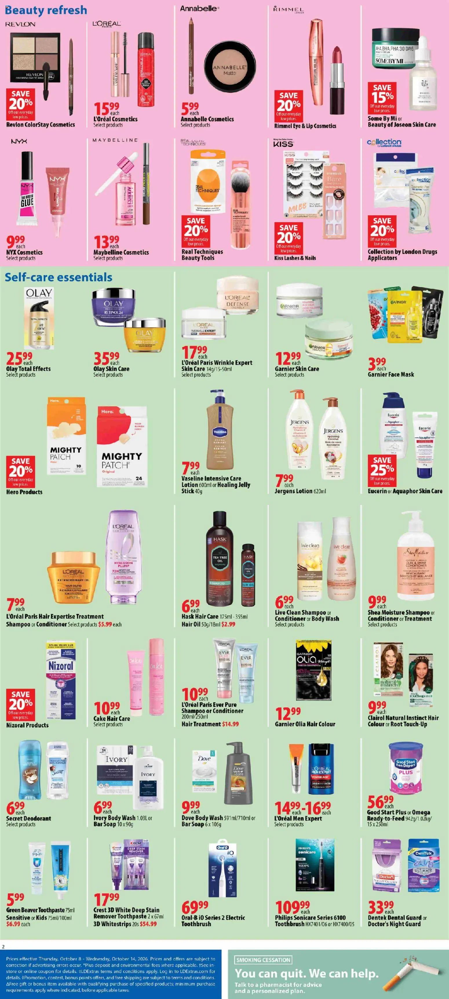 London Drugs flyer valid from Oct 8, 2026 | Page: 2