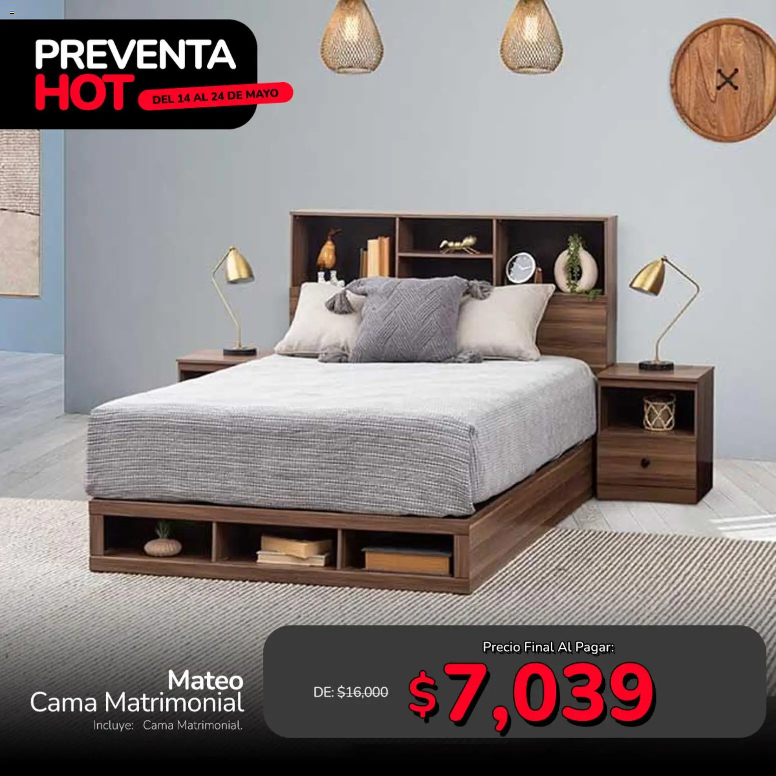 Nuevas ofertas de Muebles Dico válidas en toda la República Mexicana desde el 14.05.2026. ¡Encuentra las mejores ofertas en Muebles Dico Preventa Hot! | Página: 2 | Productos: Cama