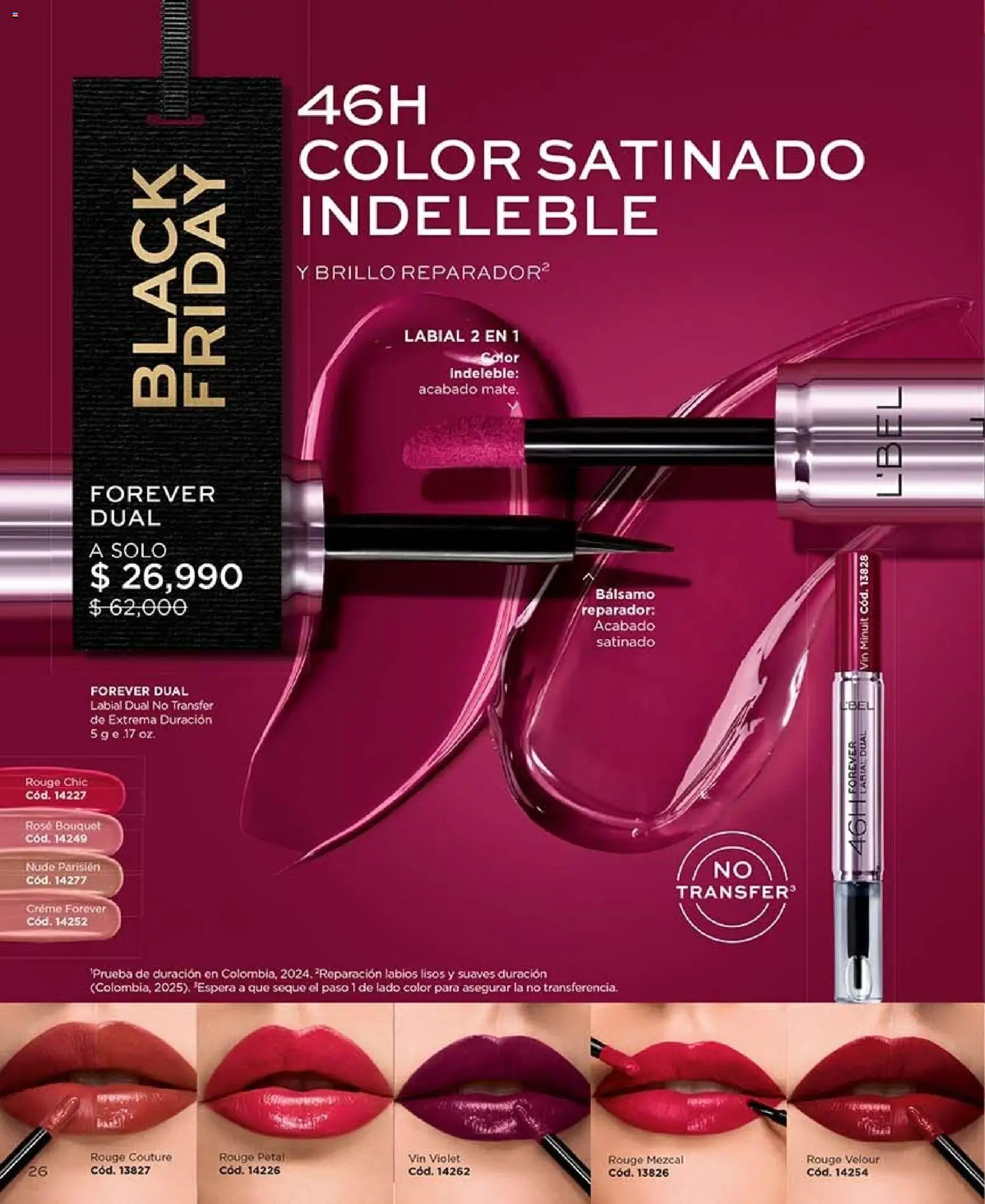 L'Bel revista - valida desde el 30/10/2026 | Página: 26 | Productos: Bálsamo, Brillo