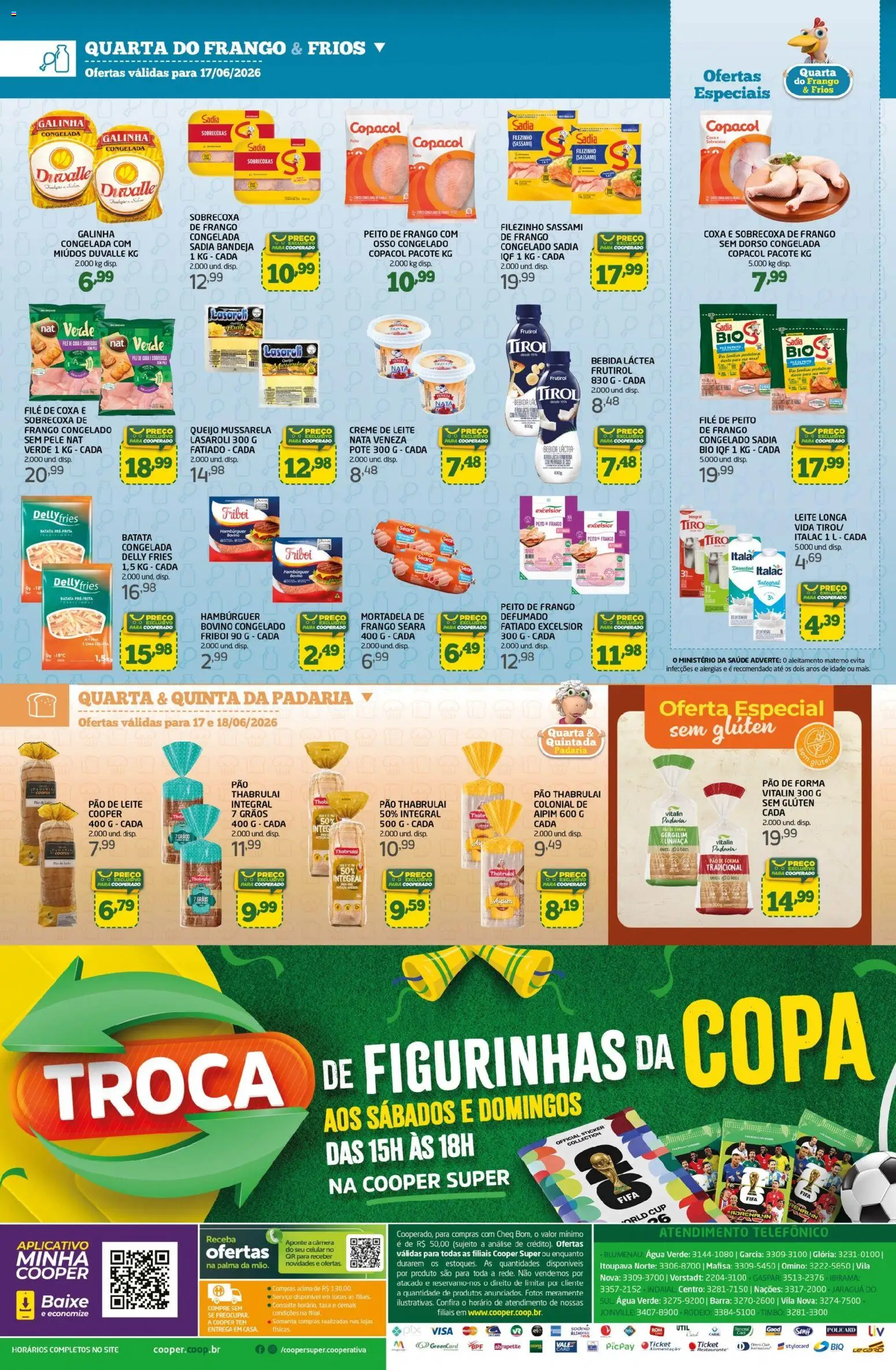 Cooper Folheto - válido de 15.06.2026 | Página: 2 | Produtos: Pão, Hambúrguer, Creme de leite, Frango