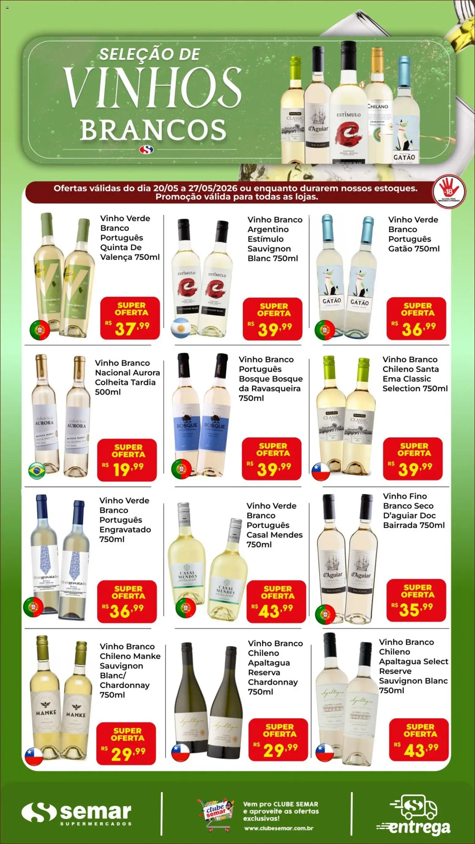 Semar Supermercado Folheto - válido de 20.05.2026 | Página: 1 | Produtos: Vinho