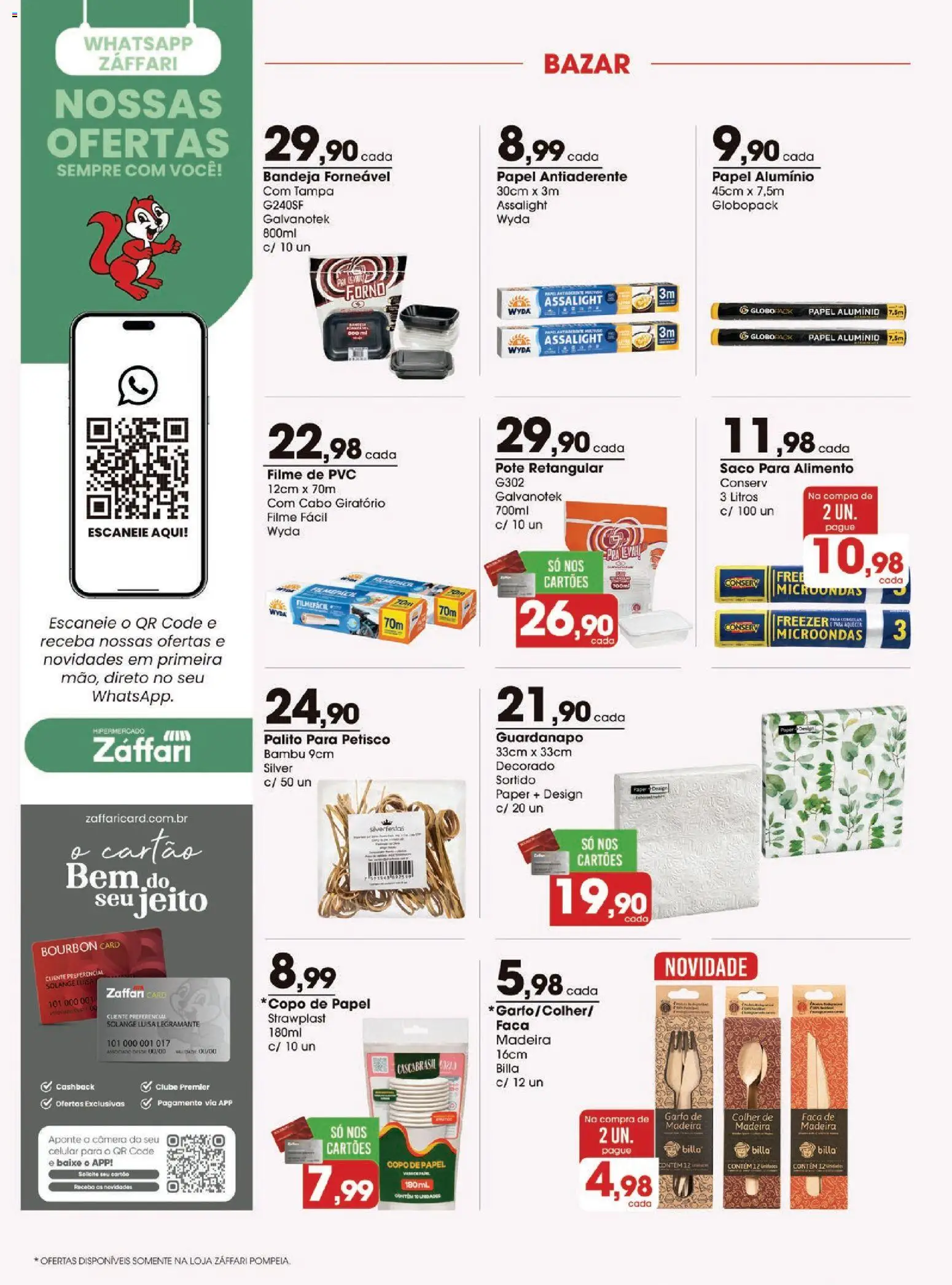 Zaffari Folheto - válido de 01/10/2026 | Página: 10 | Produtos: Faca, Microondas, Câmera, Cabo