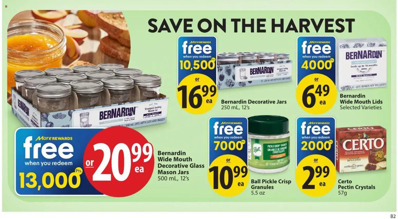 Save on foods flyer valid from Aug 13, 2026 | Page: 7 | Products: Granules, Jams, Lids