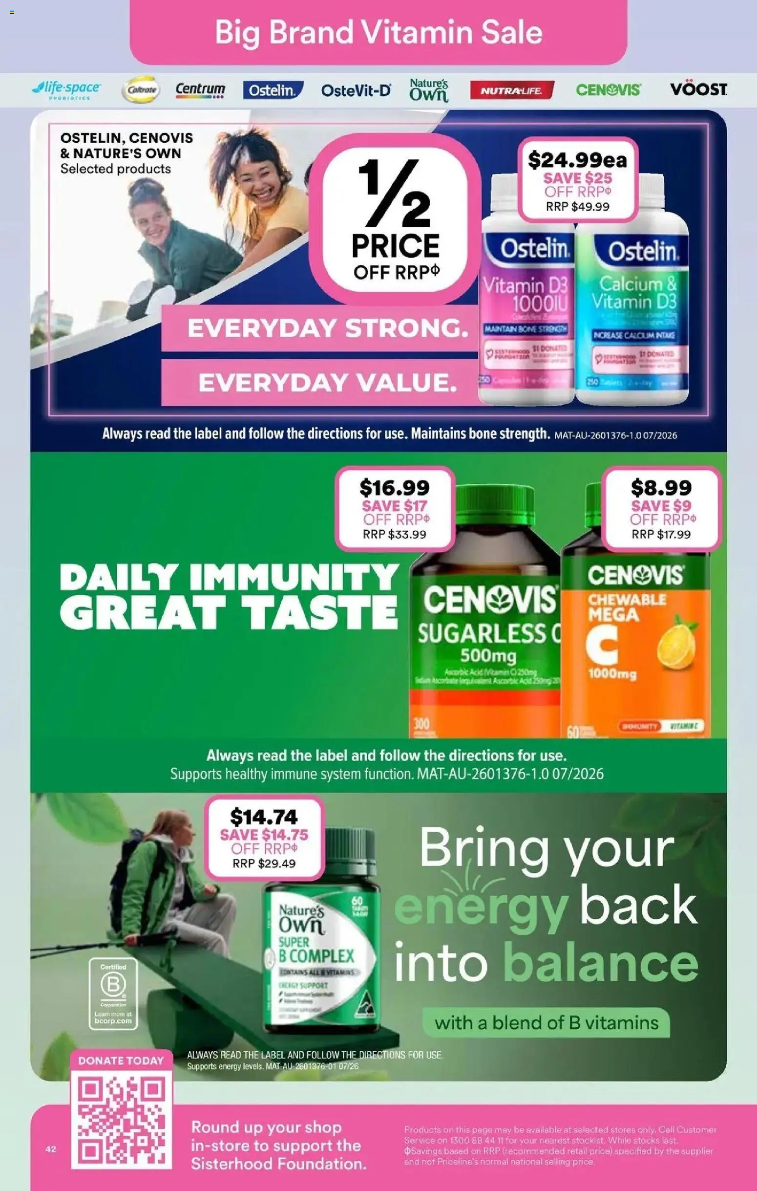 Priceline Pharmacy catalogue - valid from 13/08/2026 | Page: 42 | Products: Probiotics, Vitamin
