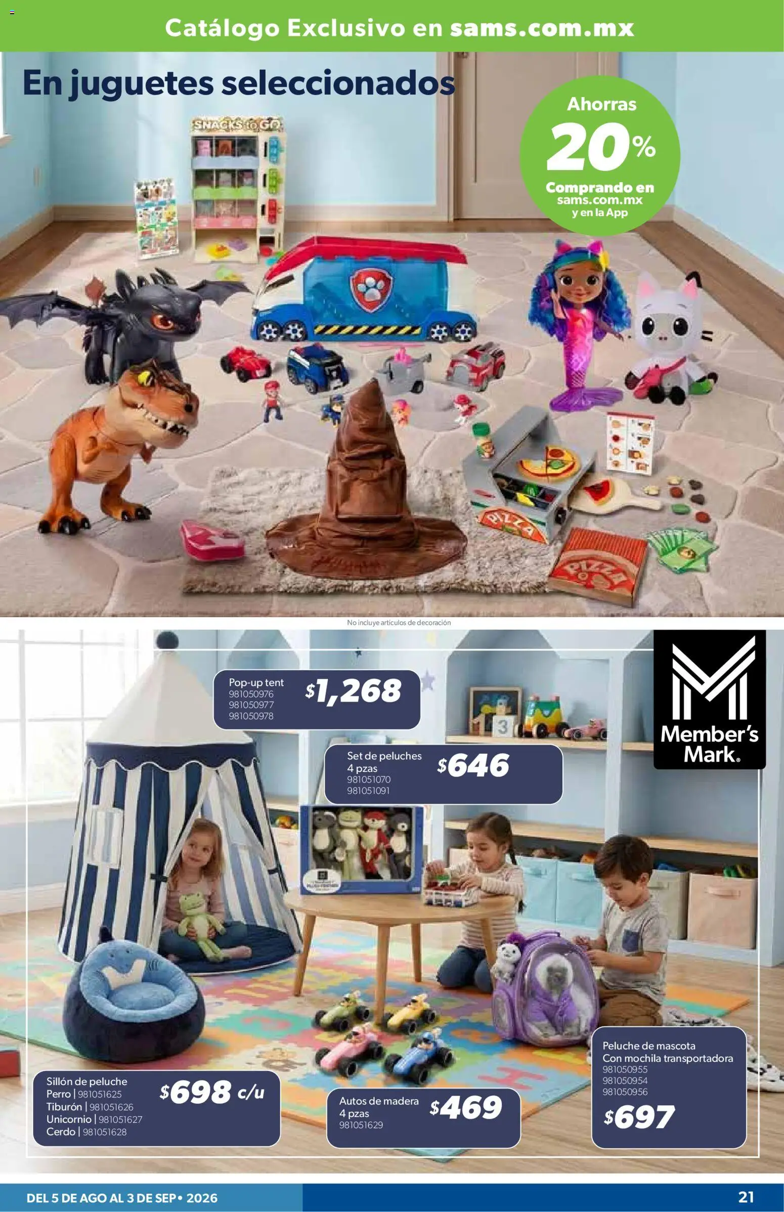 Nuevas ofertas de Sam's Club válidas en toda la República Mexicana desde el 05/08/2026. ¡Encuentra las mejores ofertas en Sam's Club catálogo! | Página: 21