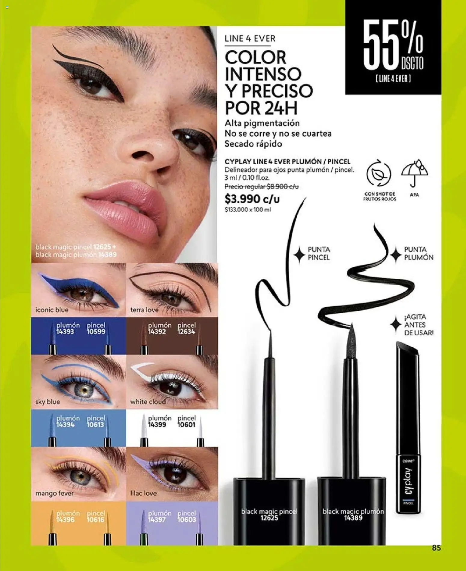 Catálogo CyZone Campaña 15 │ válido desde el 06.09.2026 | Página: 97 | Productos: Mango, Frutos rojos, Delineador, Pincel