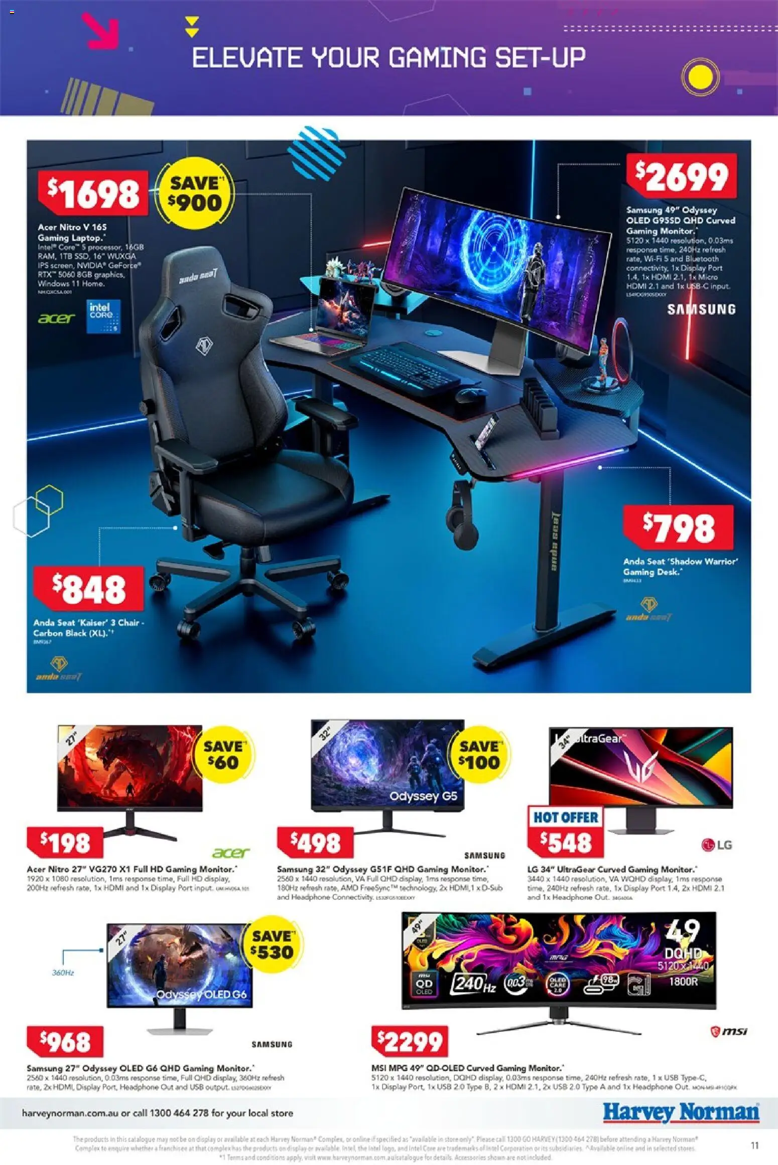 Harvey Norman catalogue - valid from 09/04/2026 | Page: 11 | Products: Chair, Accessories, Monitor, Usb