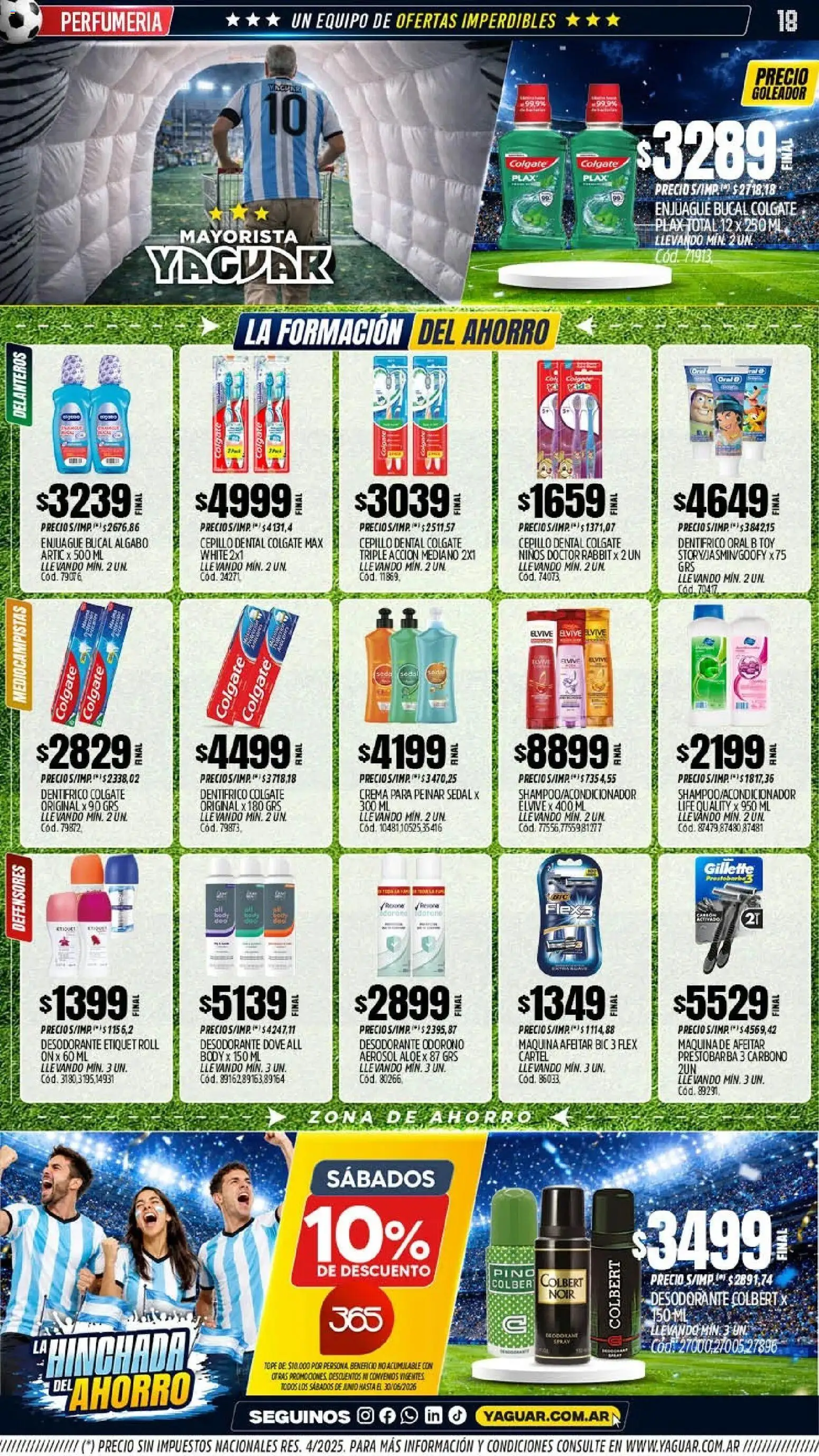 Yaguar - Oferta Semanal Córdoba │ válido desde el 15.06.2026 | Página: 17 | Productos: Body, Desodorante, Enjuague bucal, Crema