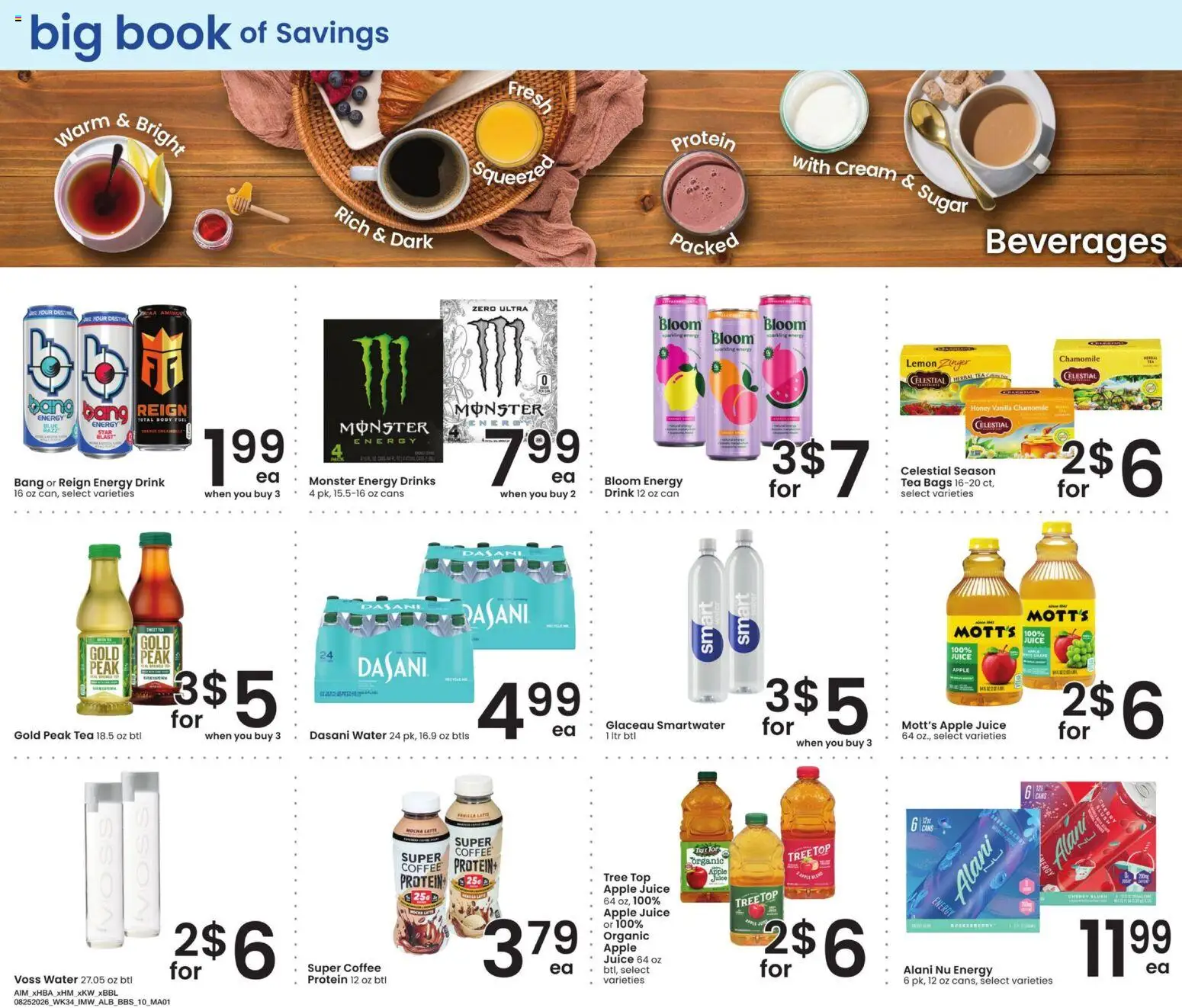 Albertsons Big Book of Savings - valid from 08/25/2026 | Page: 10 | Products: Juice, Sugar, Lemon, Vanilla