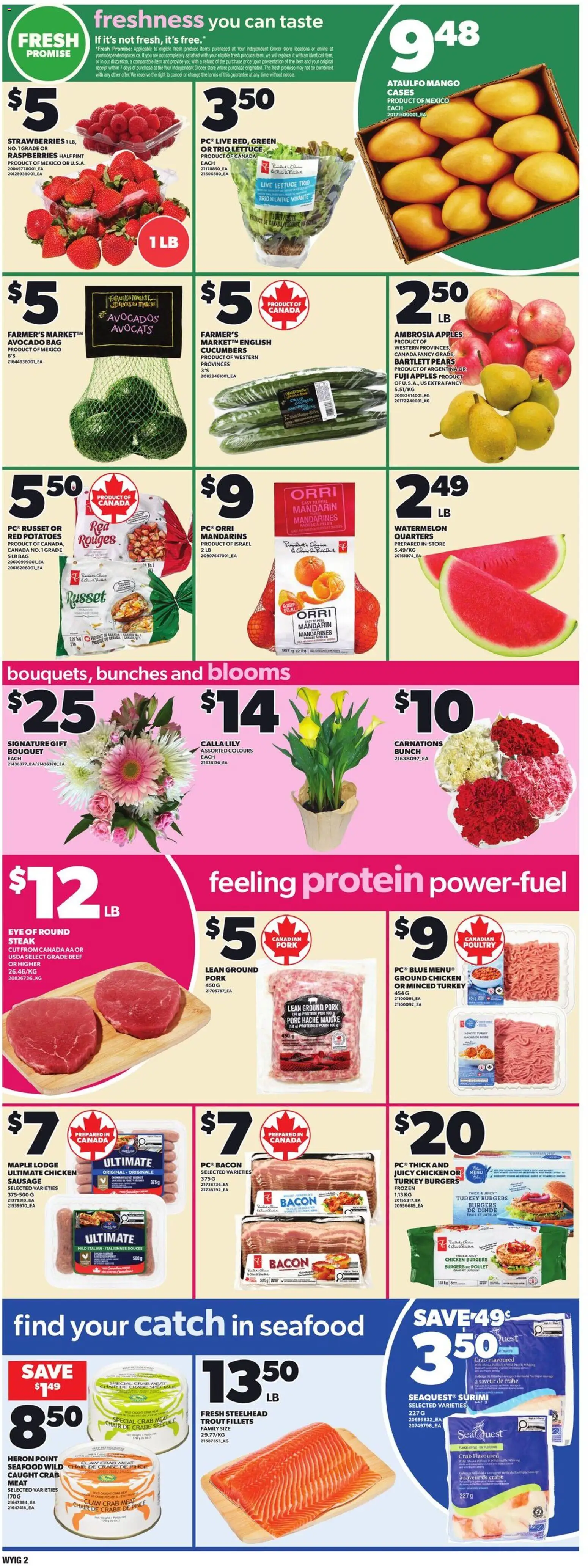 Loblaws flyer valid from 21.05.2026 | Page: 3 | Products: Bag, Chair, Chicken, Apples