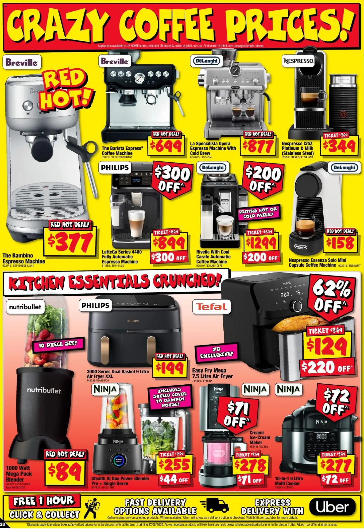JB Hi-Fi catalogue - valid from 10/09/2026 | Page: 28 | Products: Fryer, Cooker, Basket, Coffee