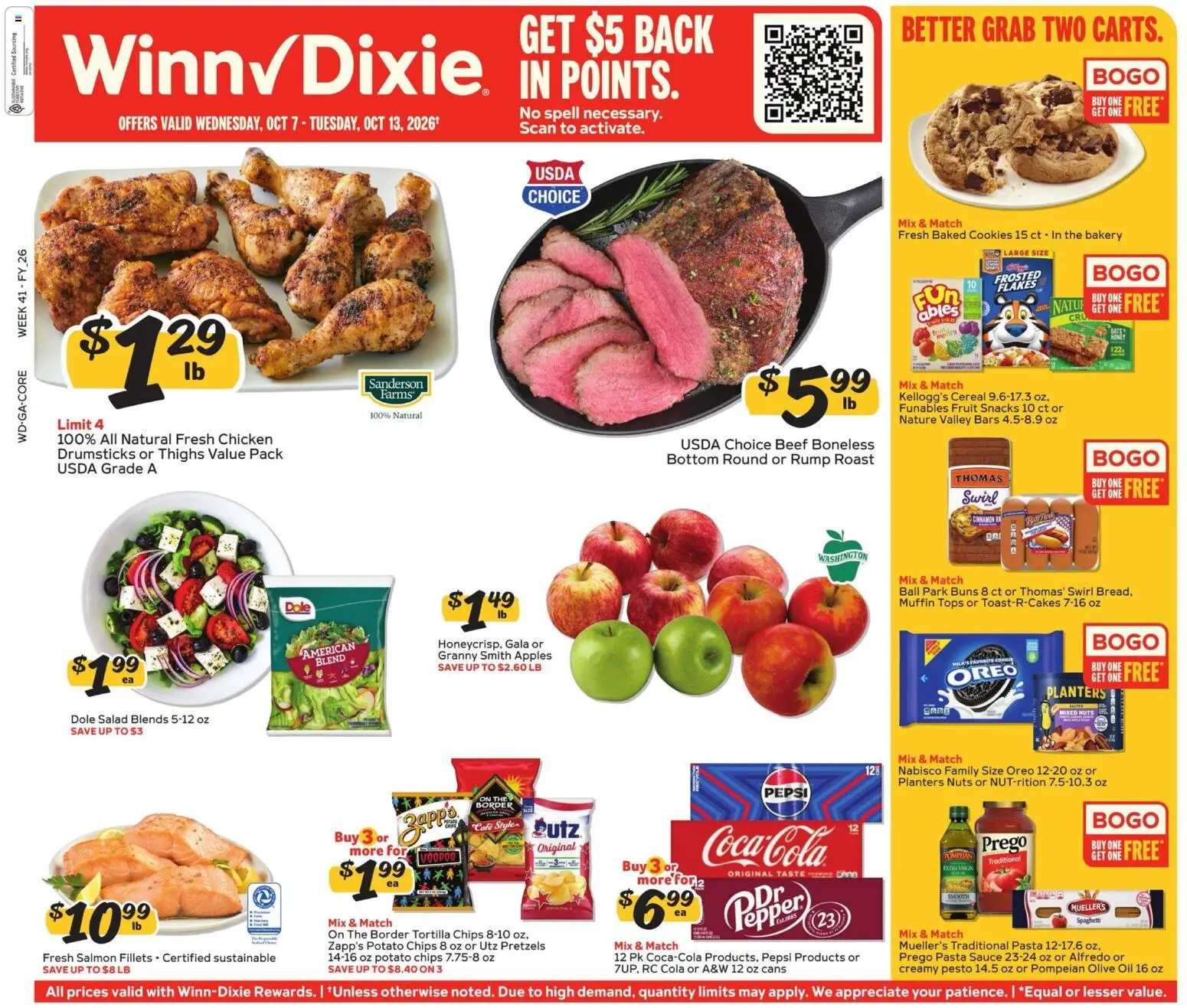 Winn Dixie Weekly Ad - valid from 10/07/2026 | Page: 1