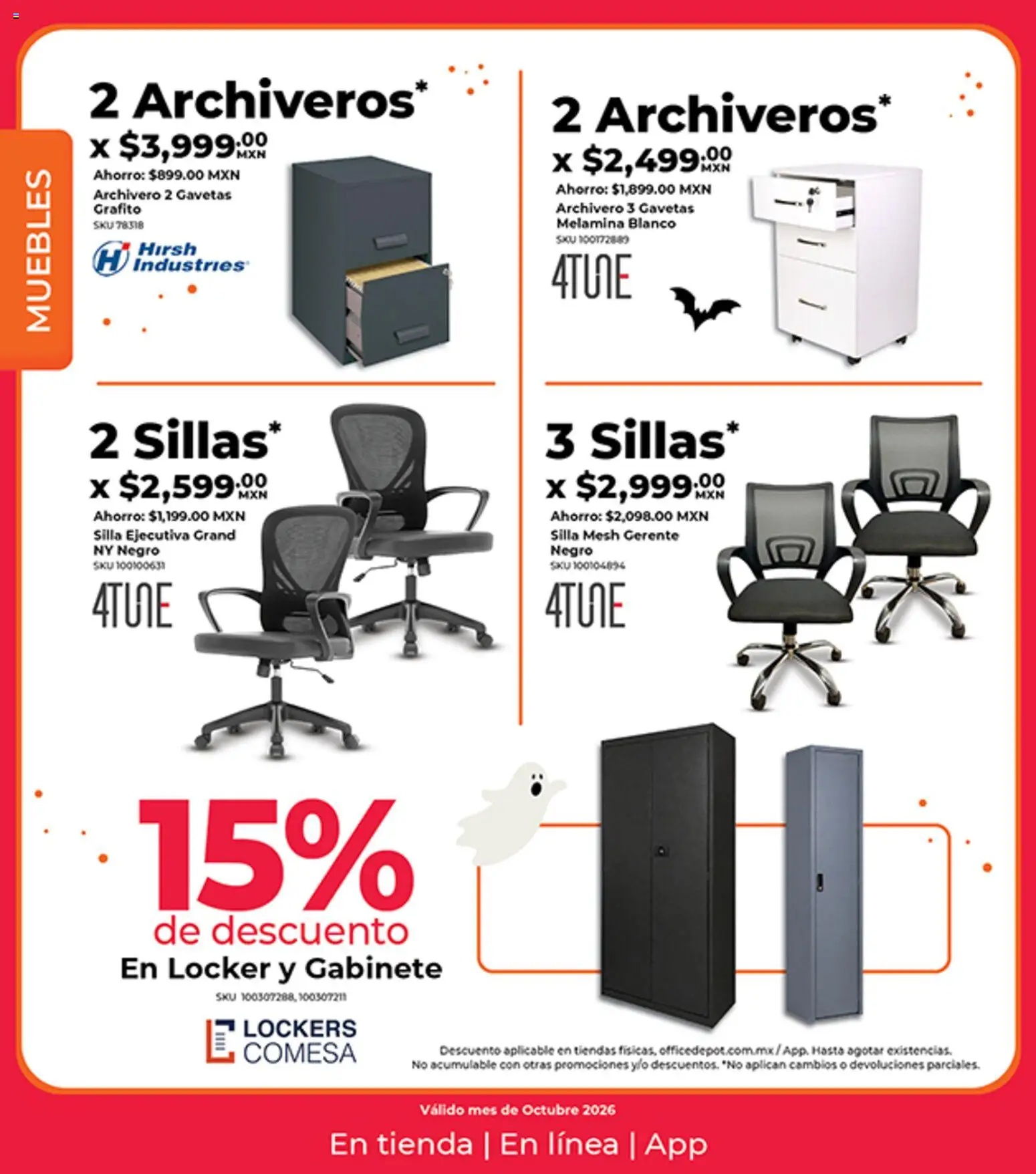 Nuevas ofertas de Office Depot válidas en toda la República Mexicana desde el 01/10/2026. ¡Encuentra las mejores ofertas en Office Depot catálogo! | Página: 2