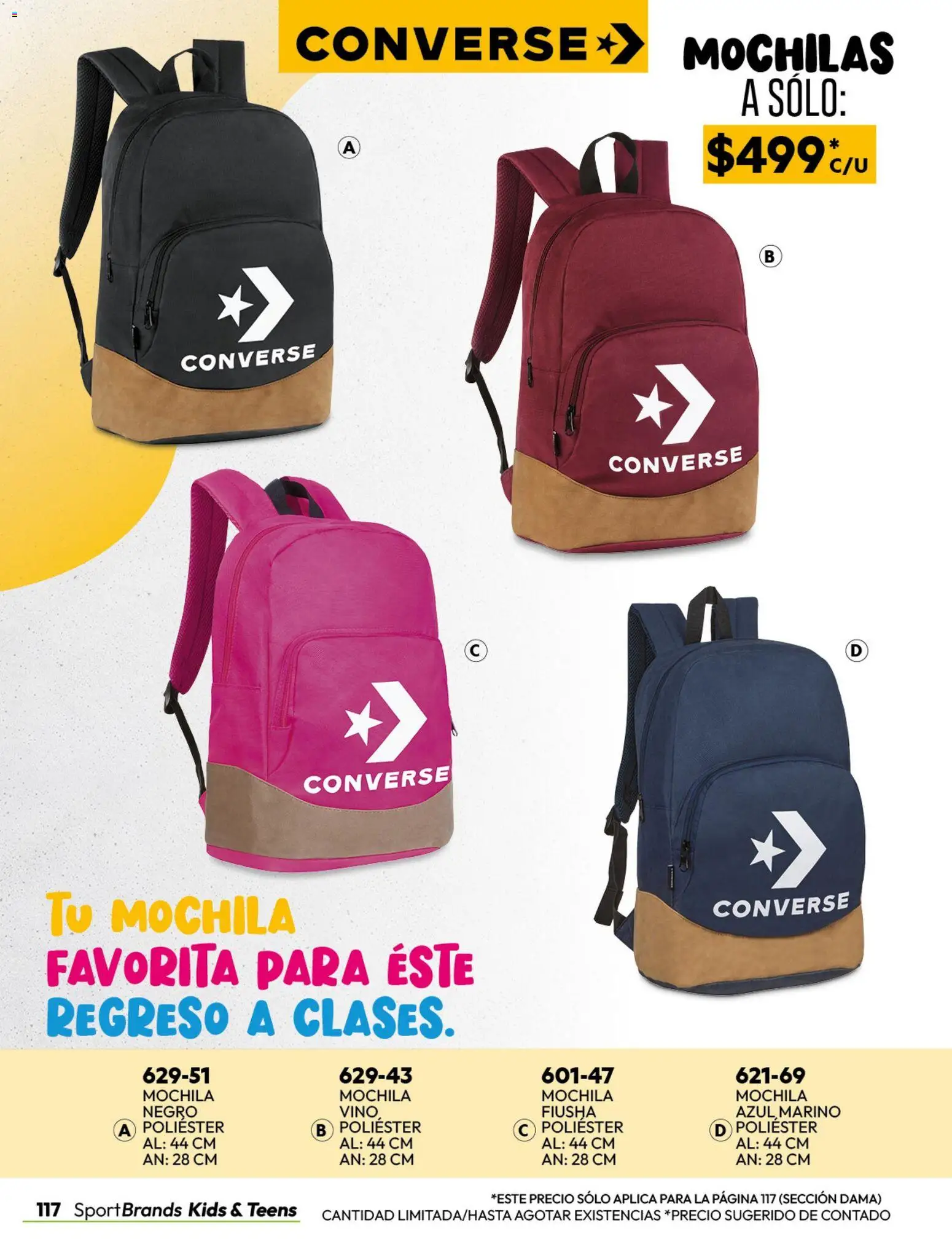Nuevas ofertas de Cklass válidas en toda la República Mexicana desde el 08/07/2026. ¡Encuentra las mejores ofertas en Cklass catálogo Sportbrands dama! | Página: 122 | Productos: Mochila, Vino