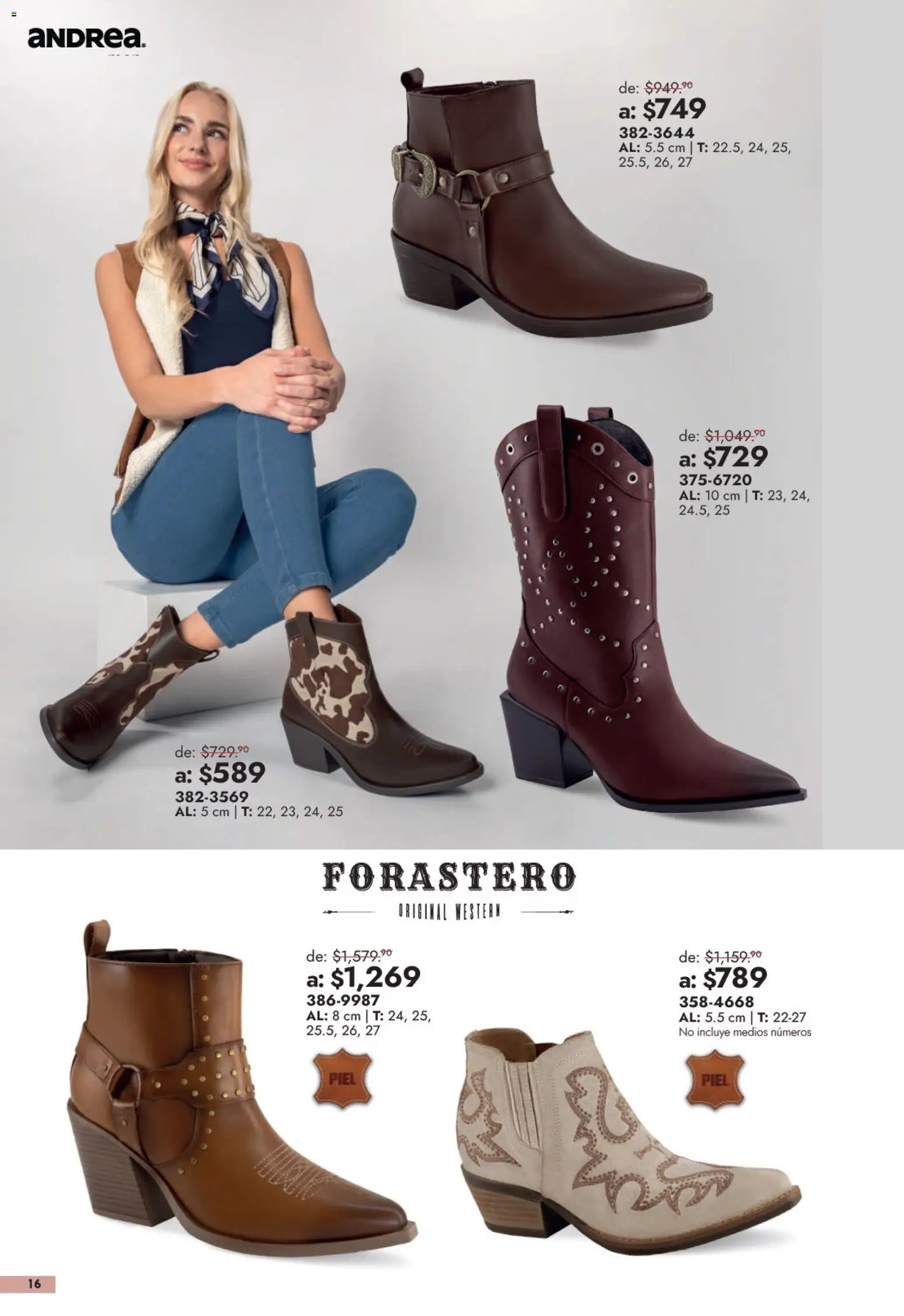 Nuevas ofertas de Andrea válidas en toda la República Mexicana desde el 13/09/2026. ¡Encuentra las mejores ofertas en Andrea catálogo Outlet! | Página: 16