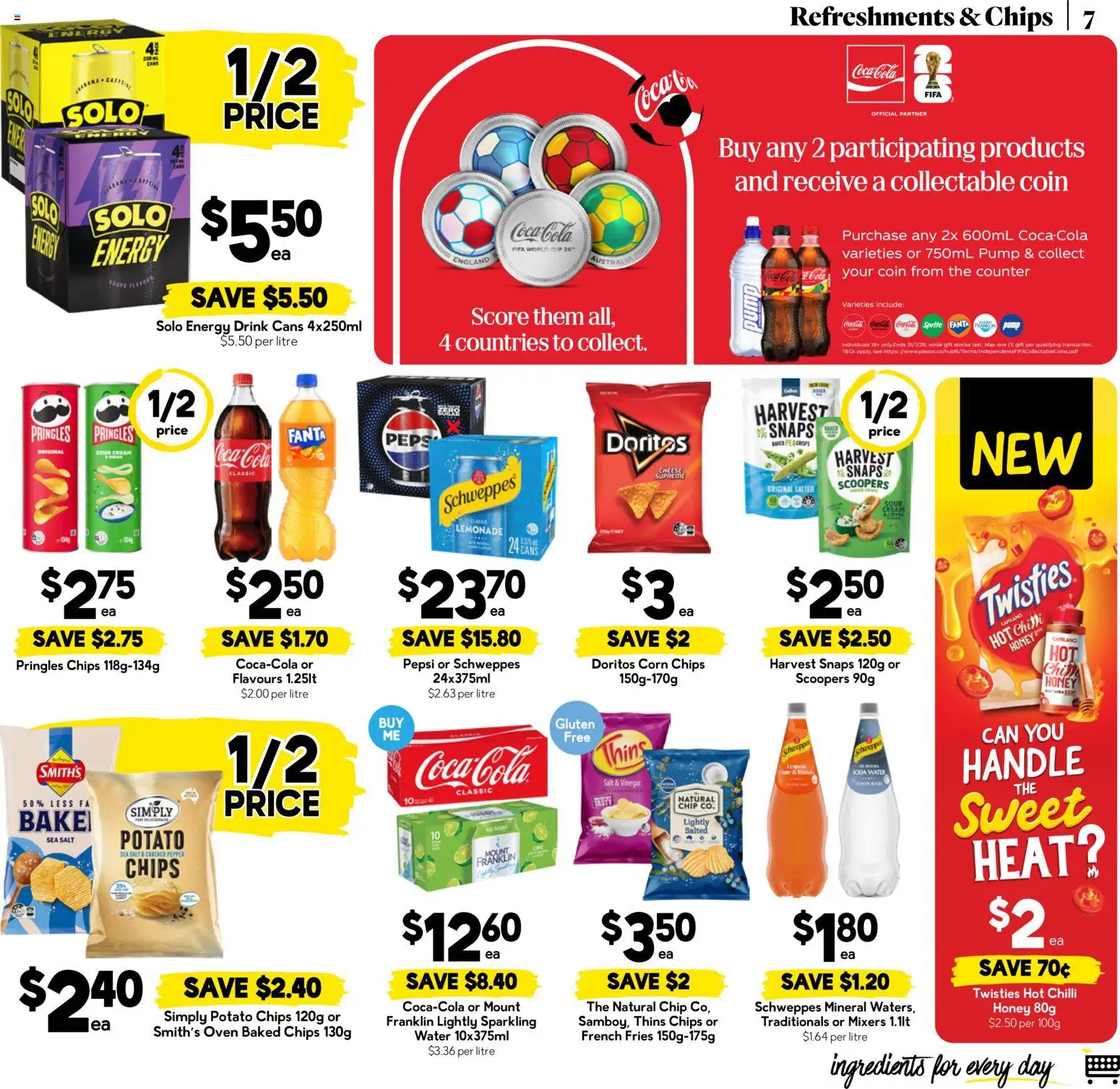 Drakes catalogue - valid from 01/07/2026 | Page: 7 | Products: Energy drink, Sour cream, Water, Oven