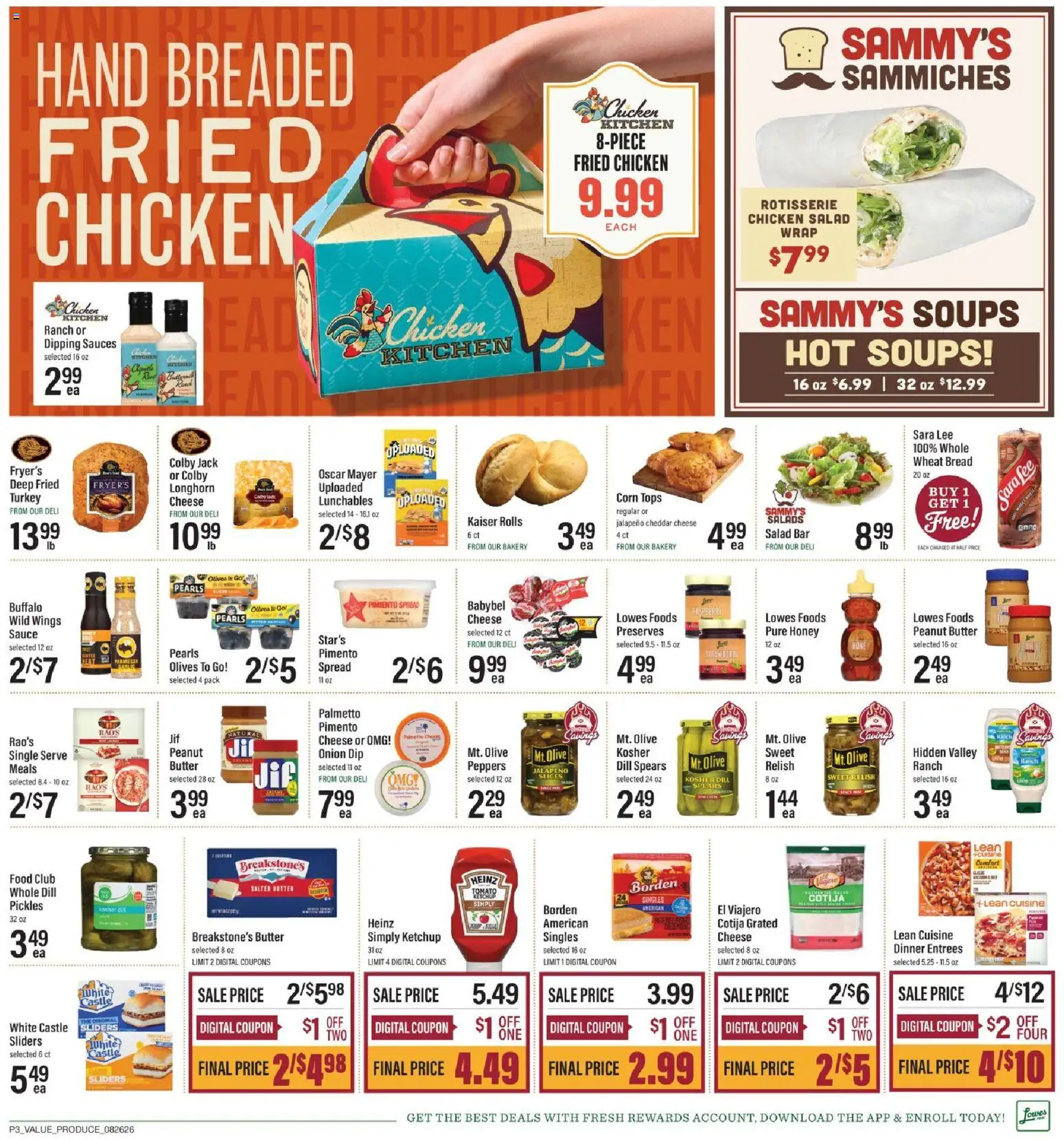 Lowes Foods Weekly Ad - valid from 08/26/2026 | Page: 3 | Products: Corn, Sauces, Preserves, Raspberry
