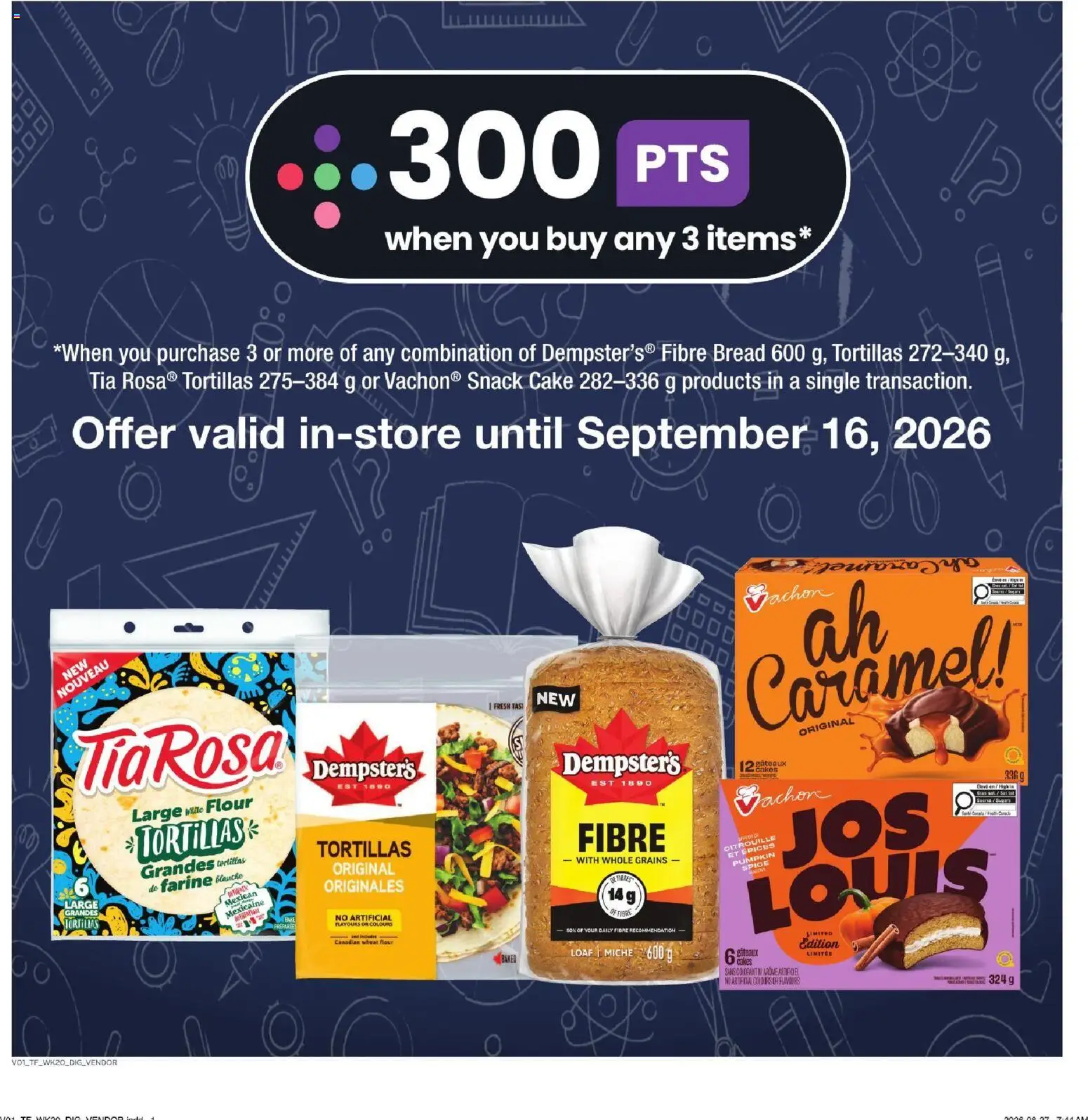 Thrifty Foods flyer valid from Sep 10, 2026 | Page: 15 | Products: Flour, Tortillas, Grains, Cake