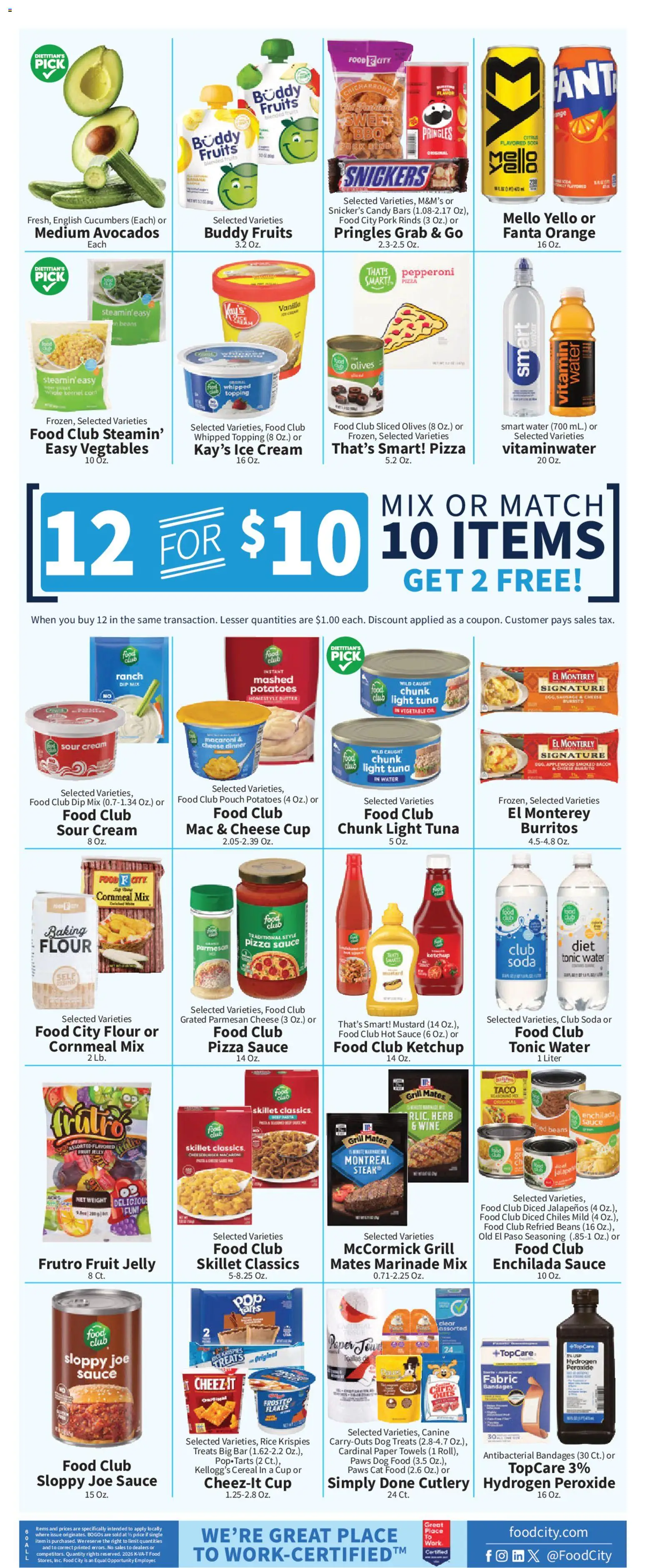 Food City Weekly Ad - valid from 12.06.2026 | Page: 8 | Products: Dog Treats, Cheese, Rice, Fruits