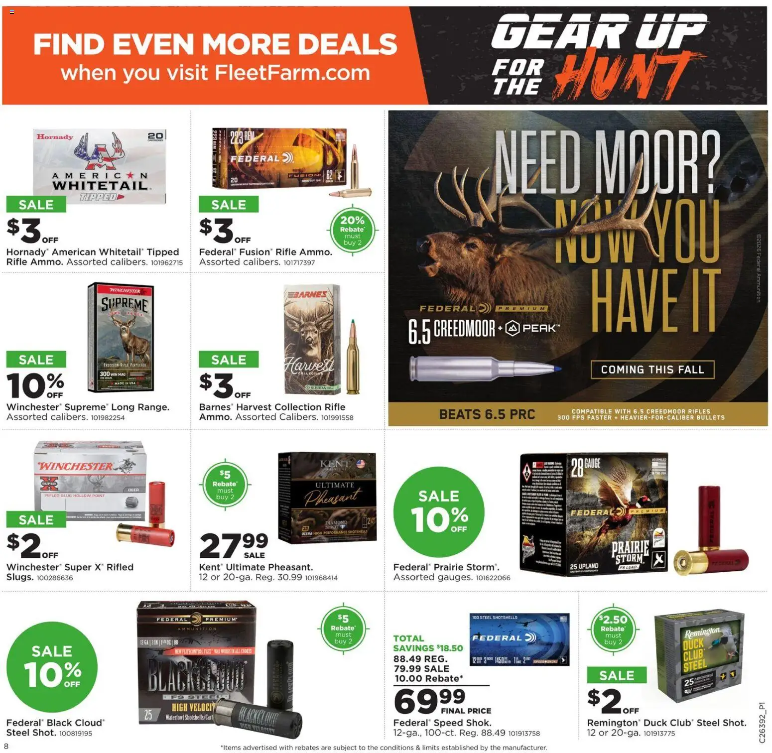 Mills Fleet Farm Gear Up Hunt - valid from 09/21/2026 | Page: 8 | Products: Fusion, Duck, Rifle, Waterfowl