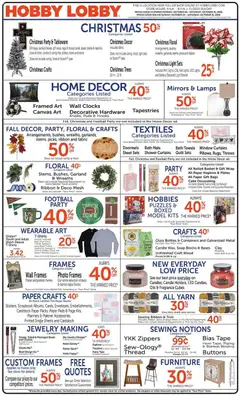 Preview of Hobby Lobby weekly ads valid from 10/25/2026