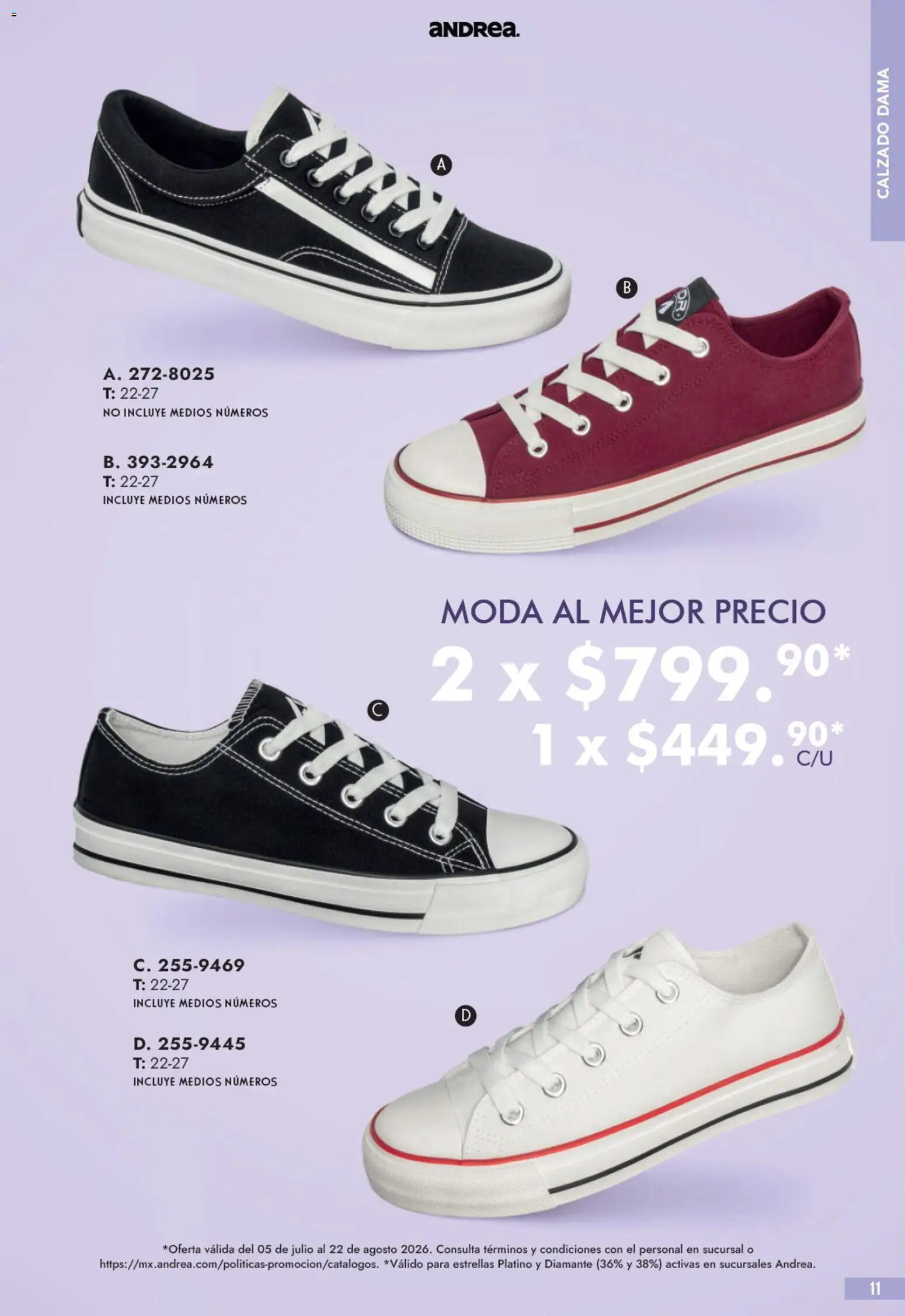 Nuevas ofertas de Andrea válidas en toda la República Mexicana desde el 05/07/2026. ¡Encuentra las mejores ofertas en Andrea catálogo Especial! | Página: 11