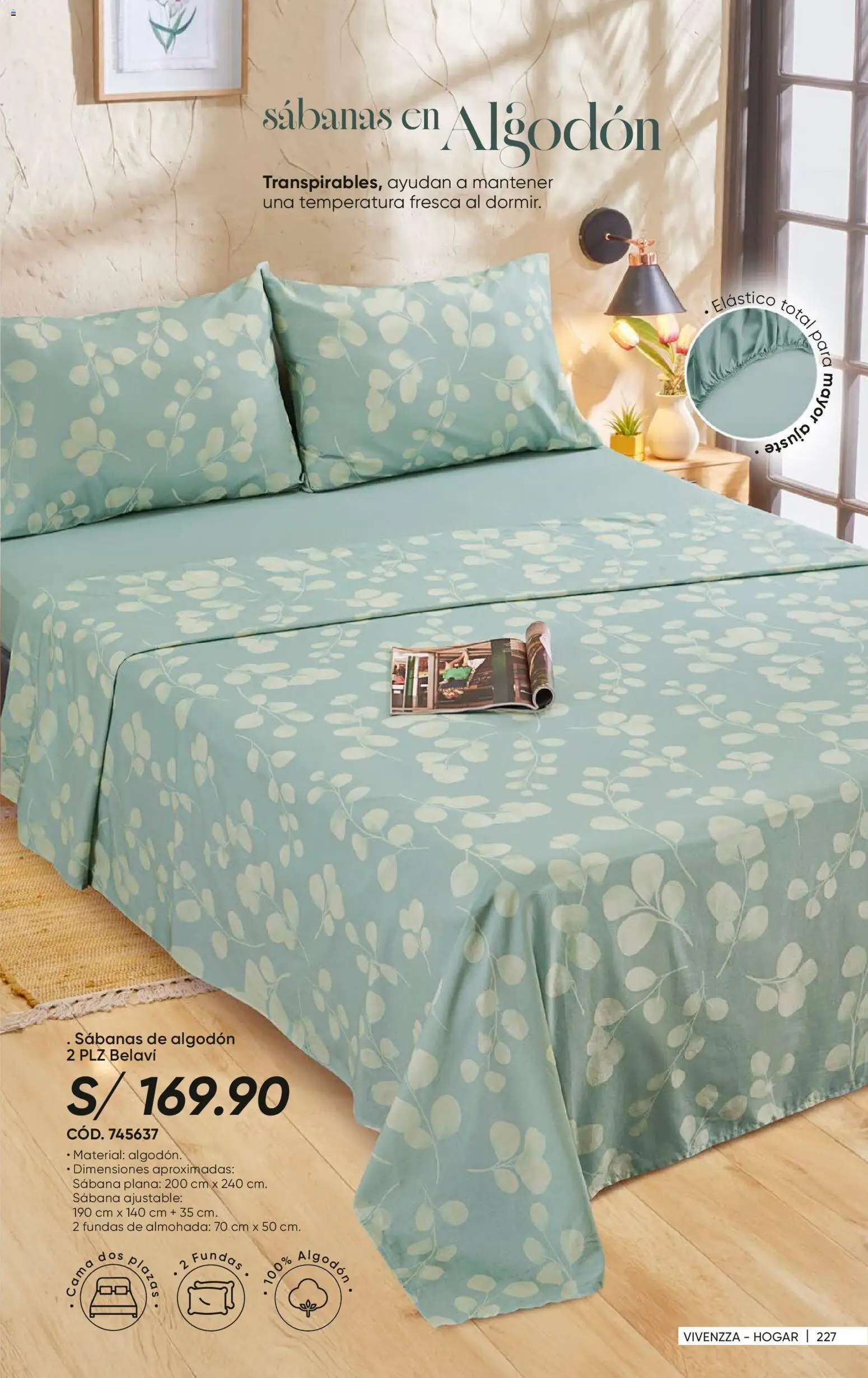 Catálogo Azzorti válido desde 27/07/2026 | Página: 229 | Productos: Almohada, Algodón