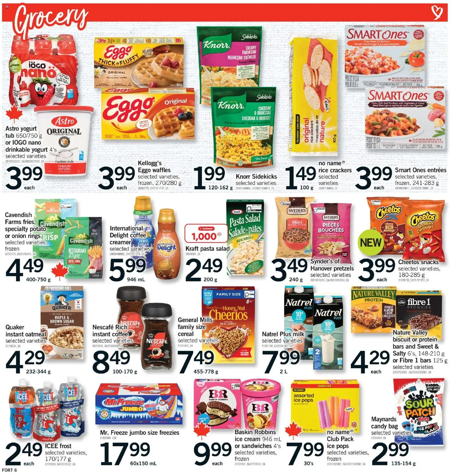 Fortinos flyer valid from 11.06.2026 | Page: 7 | Products: Rice, Cream, Salad, Coffee