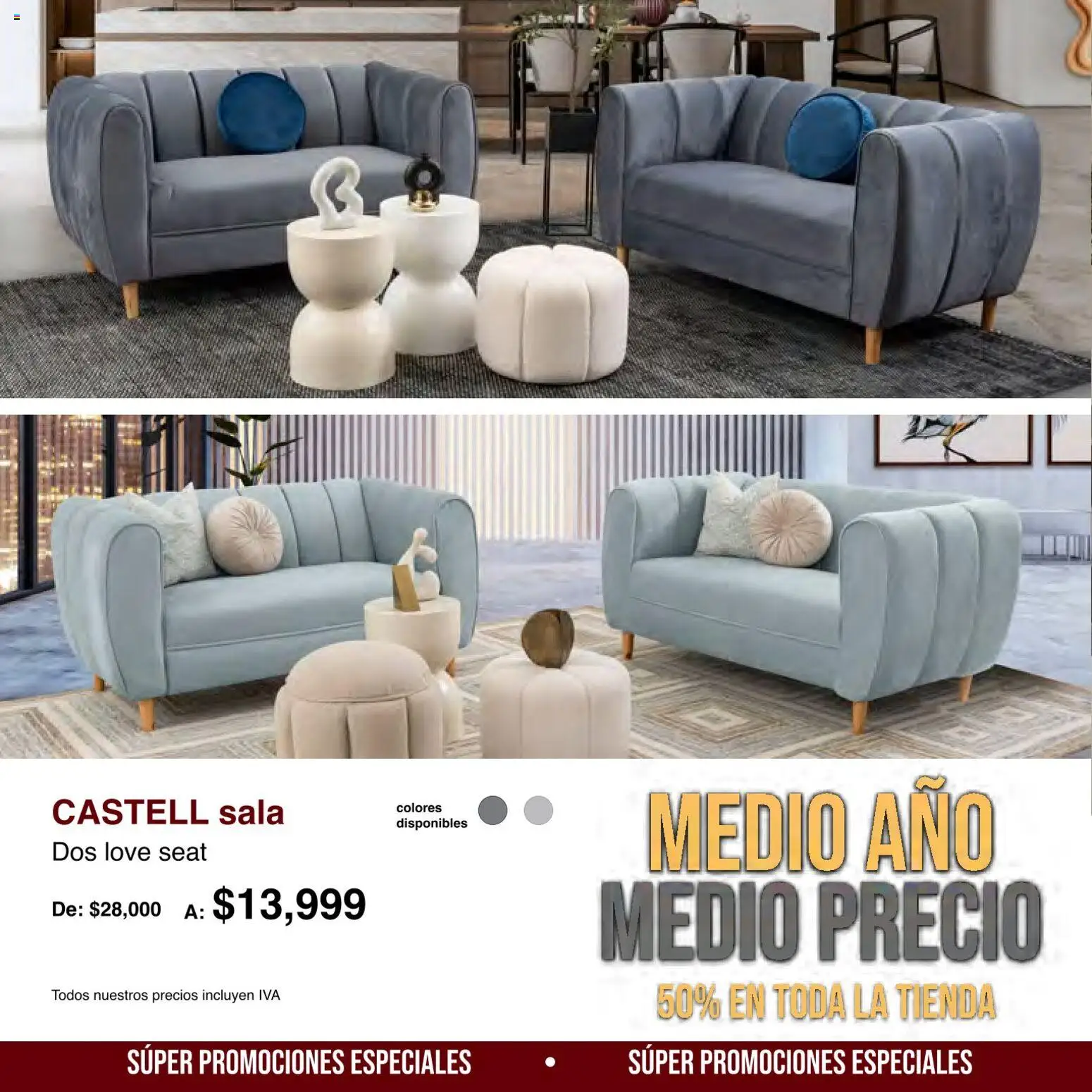 Nuevas ofertas de Muebles Dico válidas en toda la República Mexicana desde el 01/08/2026. ¡Encuentra las mejores ofertas en Muebles Dico catálogo Medio año, medio precio! | Página: 22 | Productos: Sala