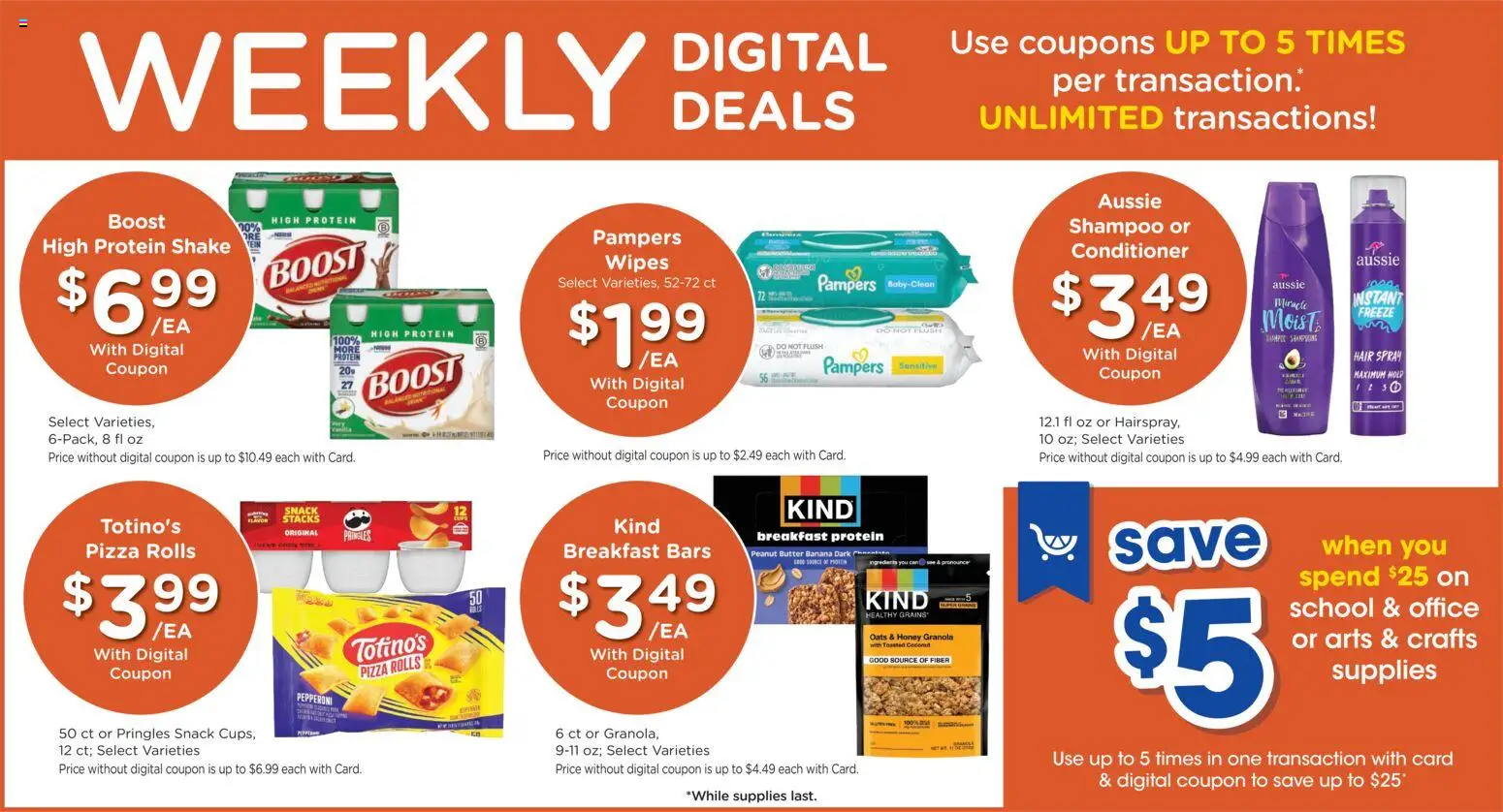 Mariano's Weekly Ad - valid from 07/22/2026 | Page: 5 | Products: Shampoo, Conditioner, Hair spray, Butter