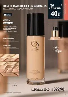 Vista previa de Oriflame campaña 12 2026, nuevo folleto de la tienda, válido en México a partir del 22/08/2026 | Página: 63 | Productos: Base de maquillaje, Mate, Maquillaje