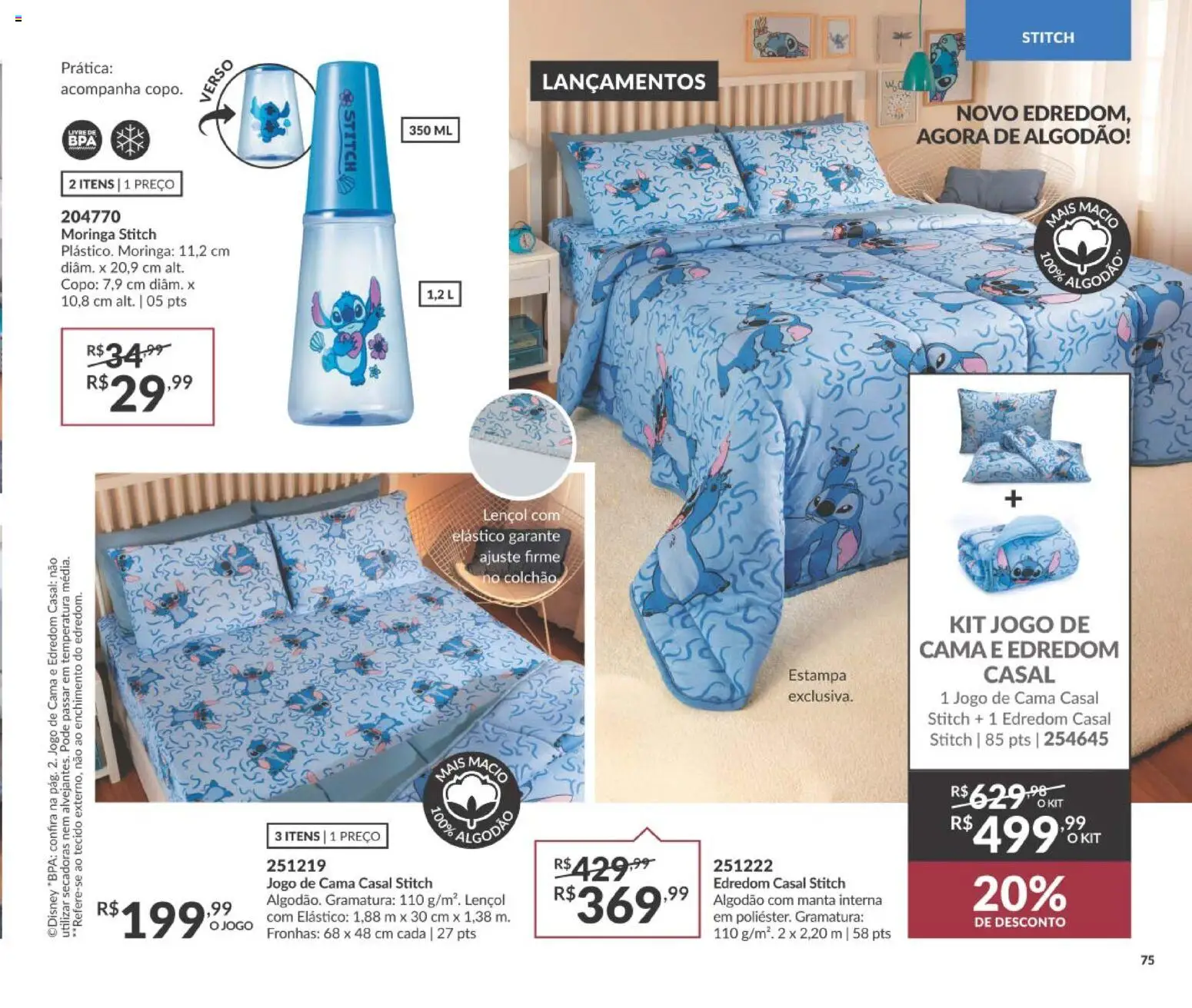 Avon Folheto - válido de 19/07/2026 | Página: 79 | Produtos: Cama, Colchão, Lençol, Algodão