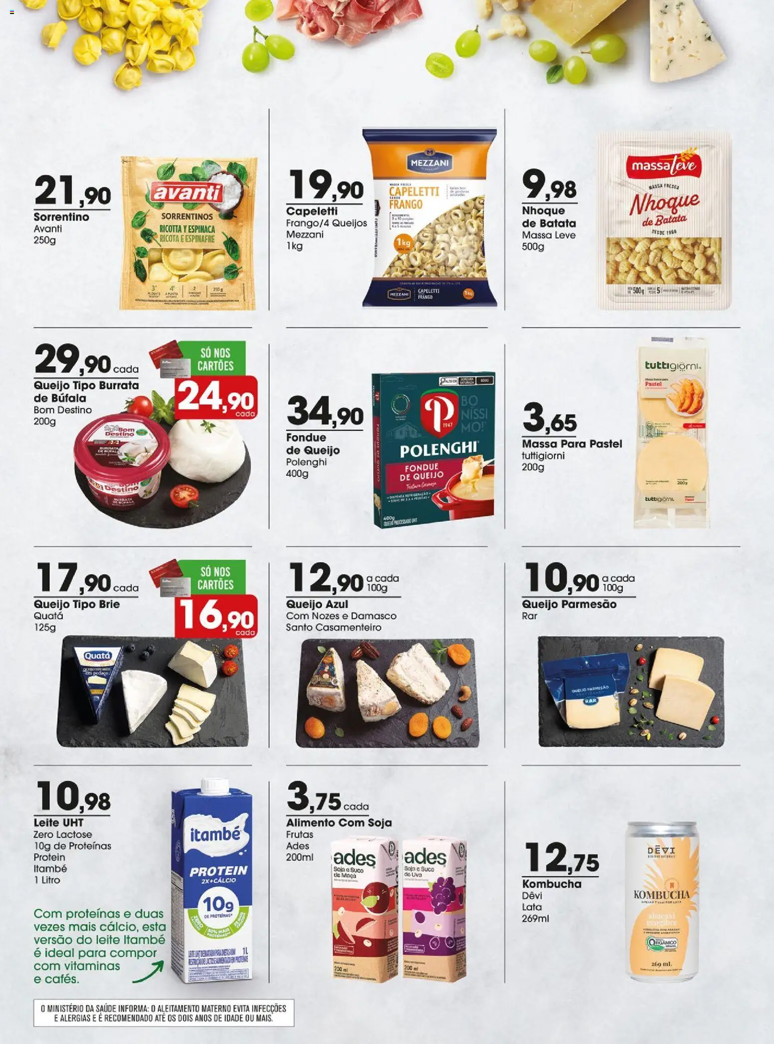 Zaffari Folheto - válido de 26.05.2026 | Página: 8 | Produtos: Damasco, Queijo, Queijo parmesão, Batata