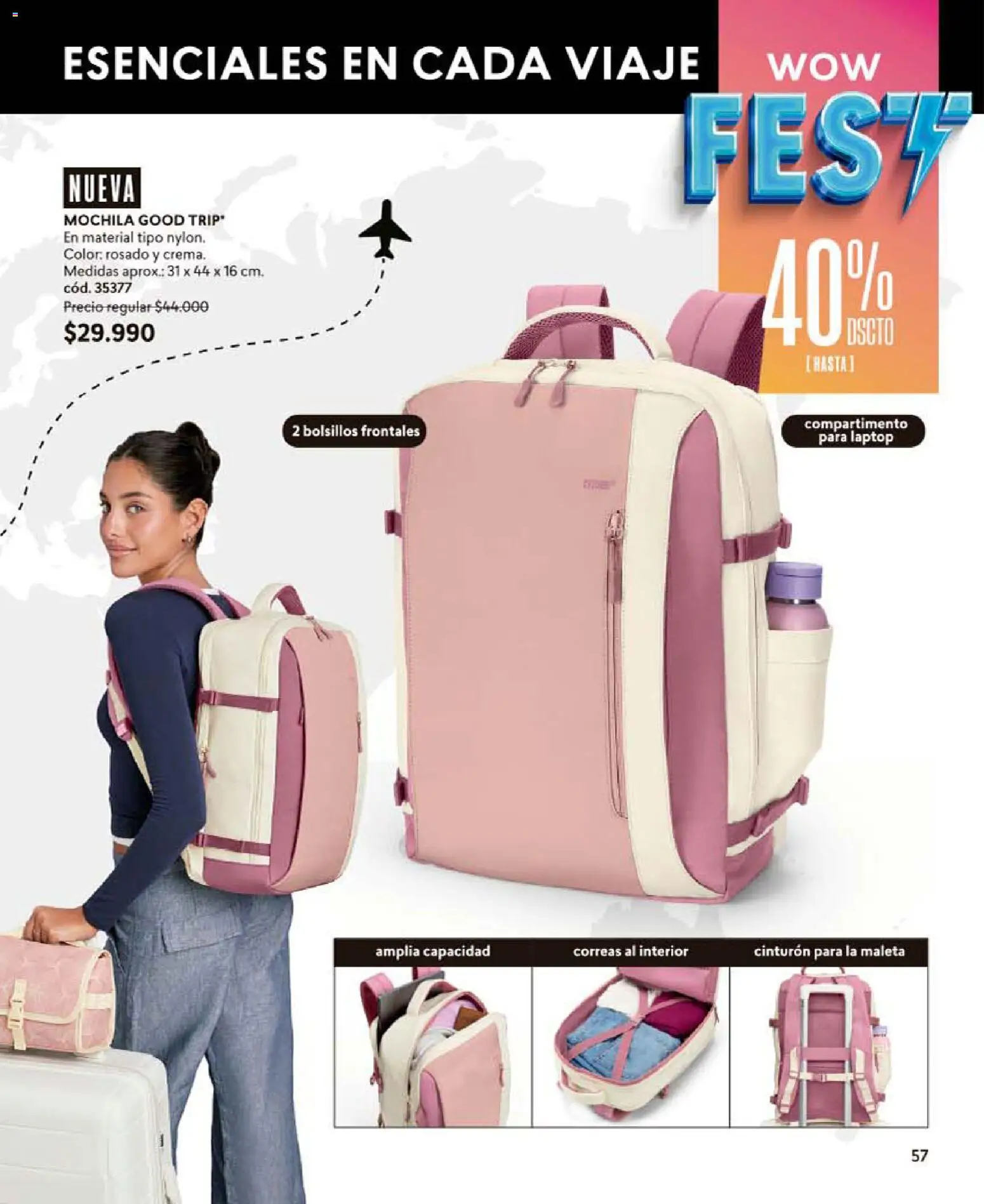 Catálogo CyZone Campaña 10 │ válido desde el 01.06.2026 | Página: 57 | Productos: Mochila, Maleta, Cinturón