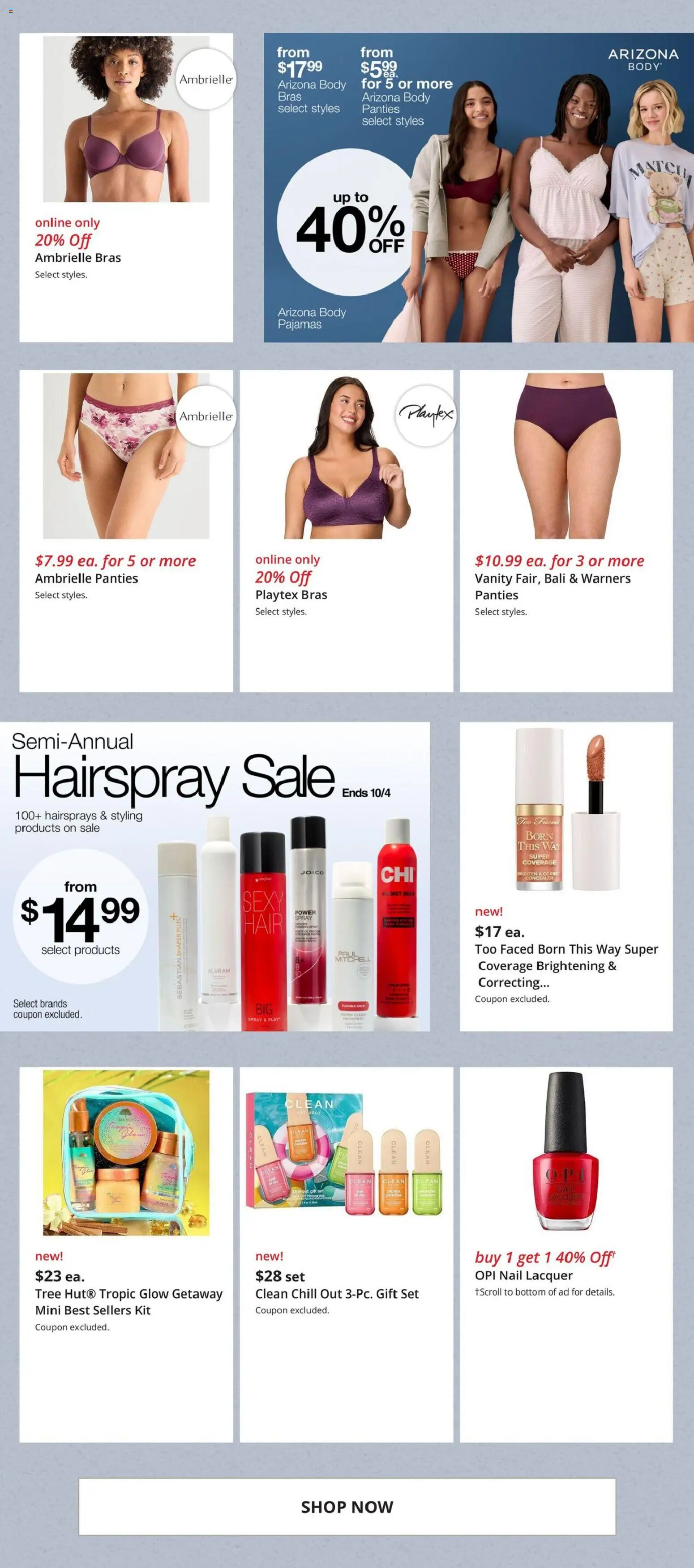 JCPenney Ad - valid from 09/04/2026 | Page: 5 | Products: Nail, Concealer, Panties, Pajamas