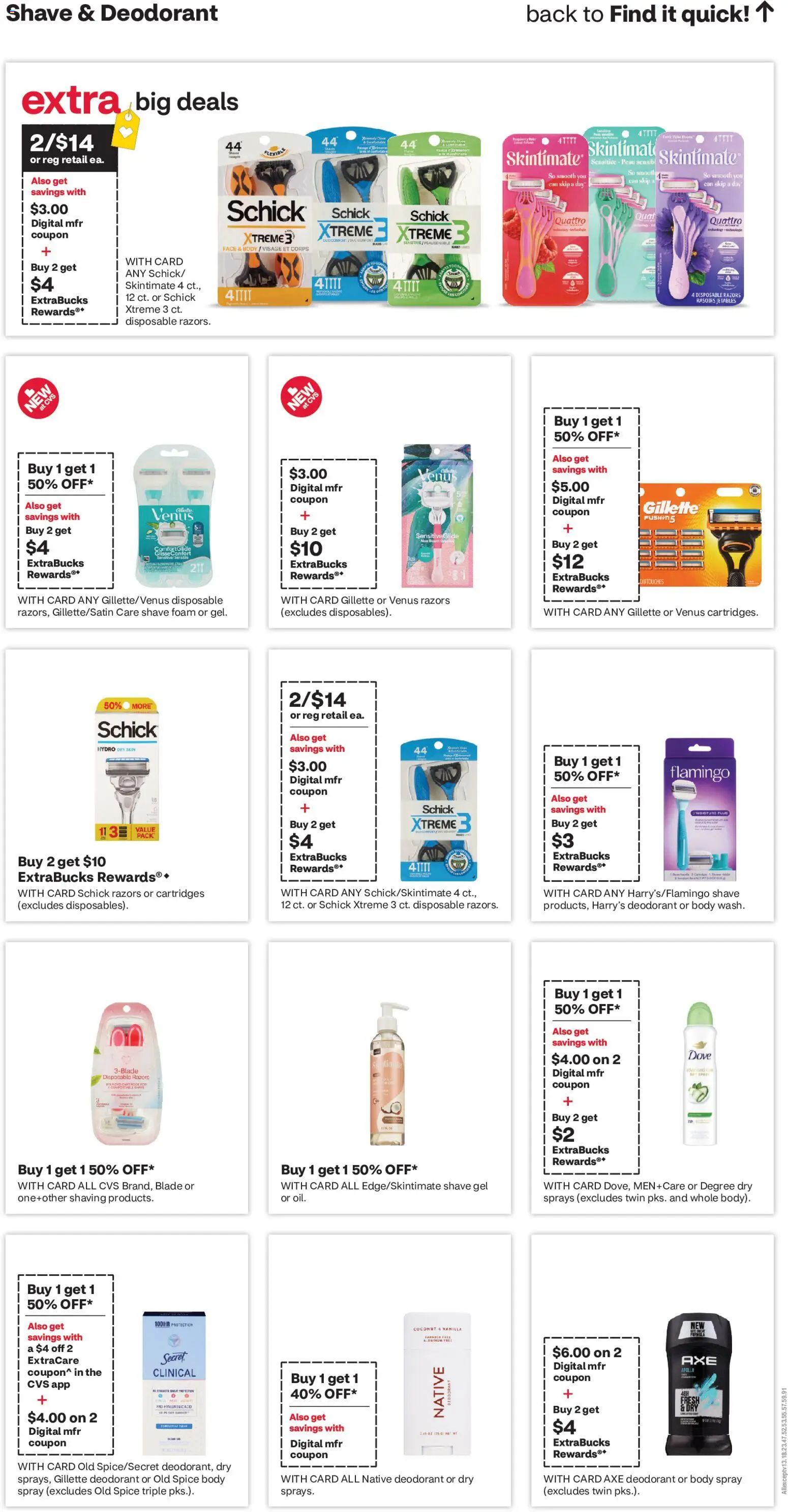CVS Pharmacy Weekly Ad - TX - valid from 10.05.2026 | Page: 15 | Products: Axe, Deodorant, Shave Gel