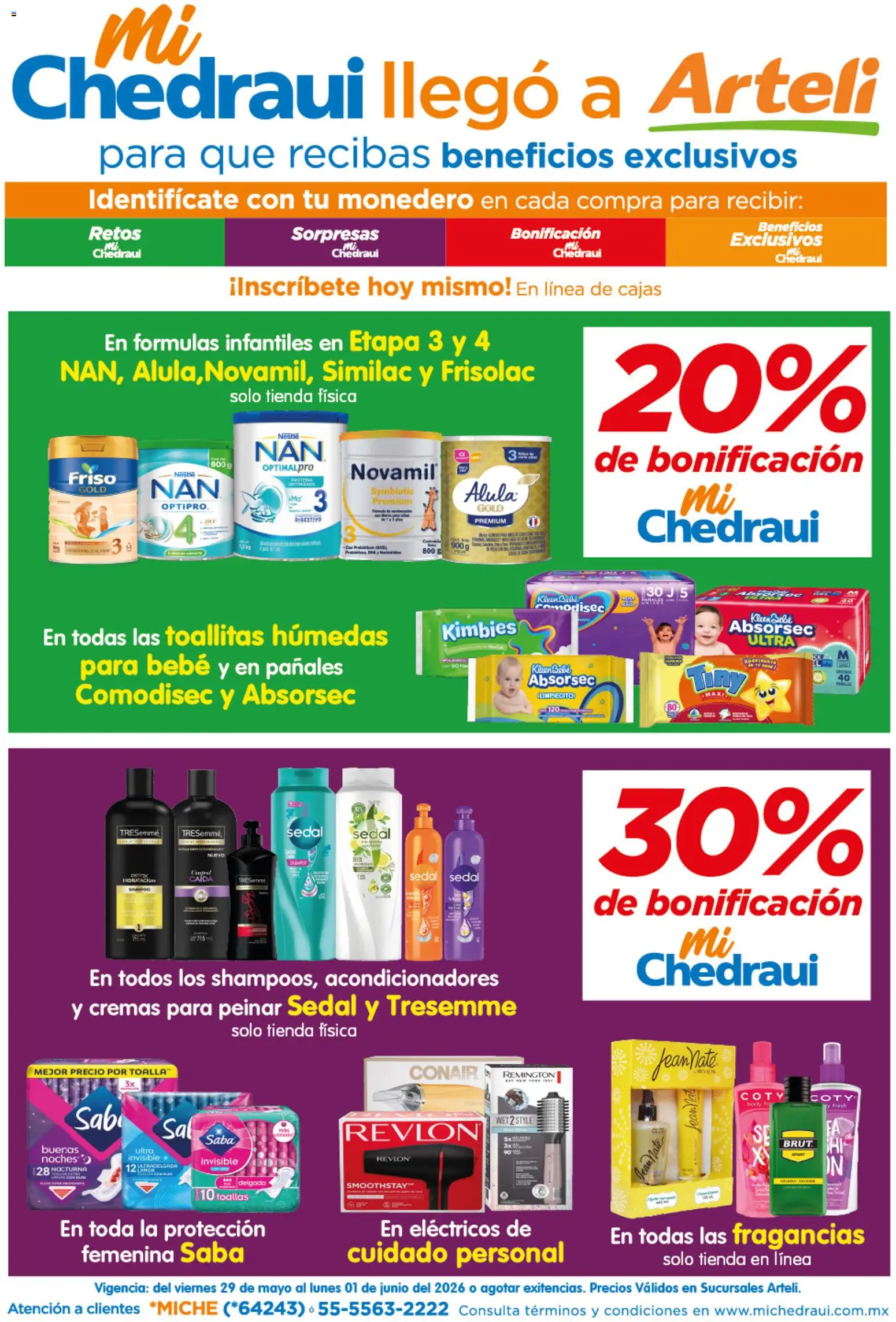 Nuevas ofertas de Arteli válidas en toda la República Mexicana desde el 29.06.2026. ¡Encuentra las mejores ofertas en Arteli folleto MiChedraui! | Página: 1