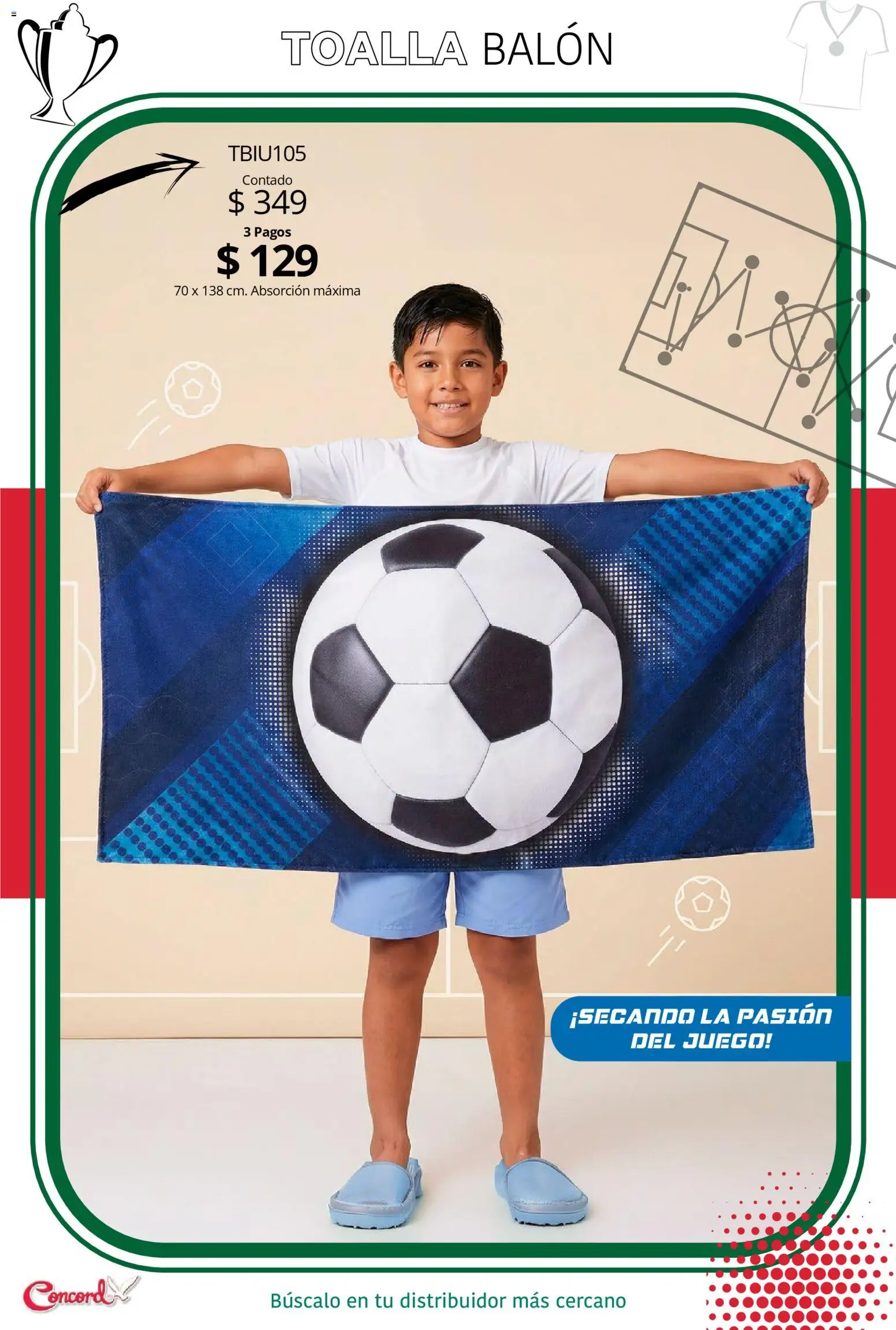 Nuevas ofertas de Colchas Concord válidas en toda la República Mexicana desde el 10/04/2026. ¡Encuentra las mejores ofertas en Colchas Concord catálogo Mundialista! | Página: 8 | Productos: Toalla, Juego
