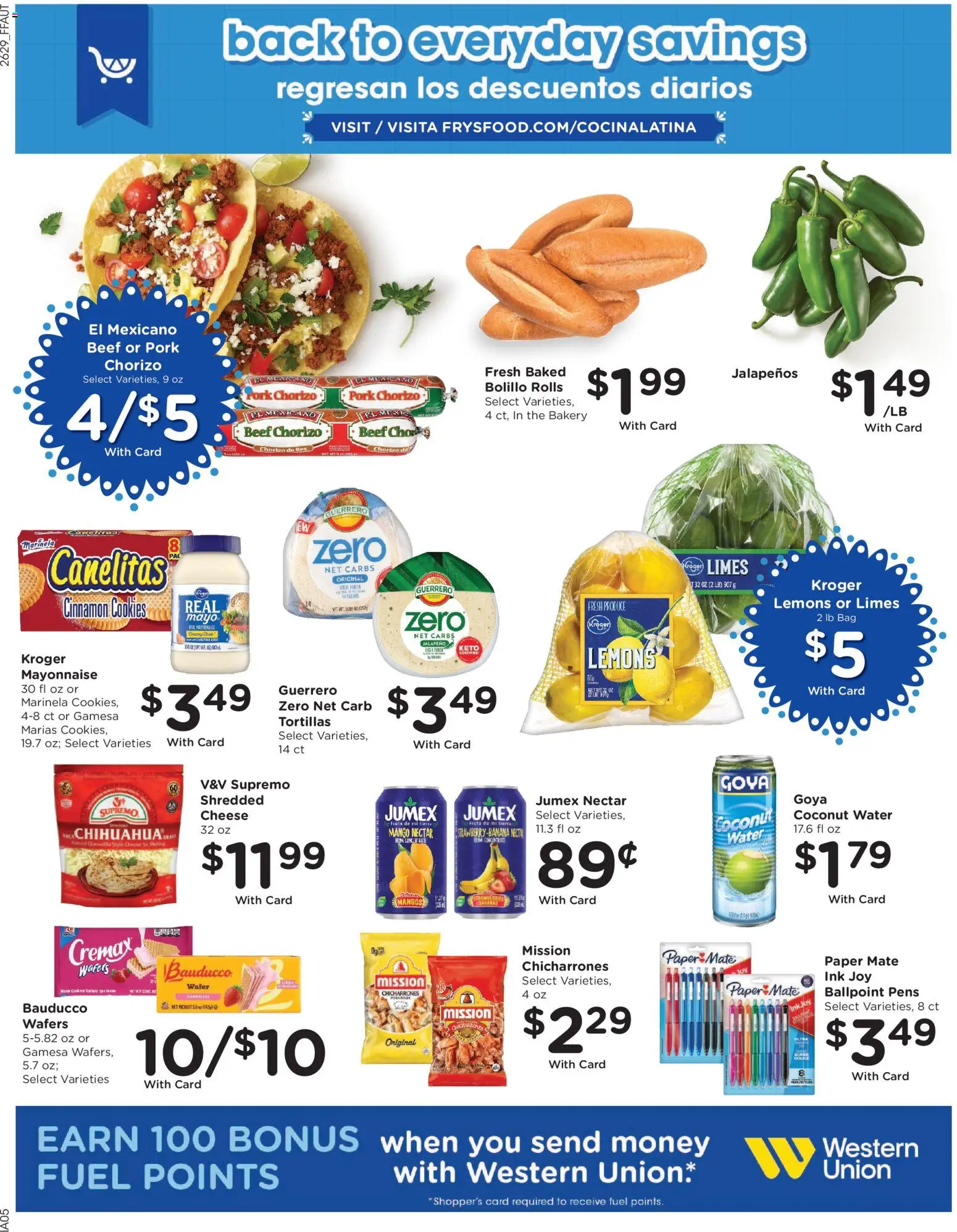 Fry's Food Weekly Ad - valid from 08/19/2026 | Page: 13 | Products: Beef, Cookies, Mayonnaise, Bag